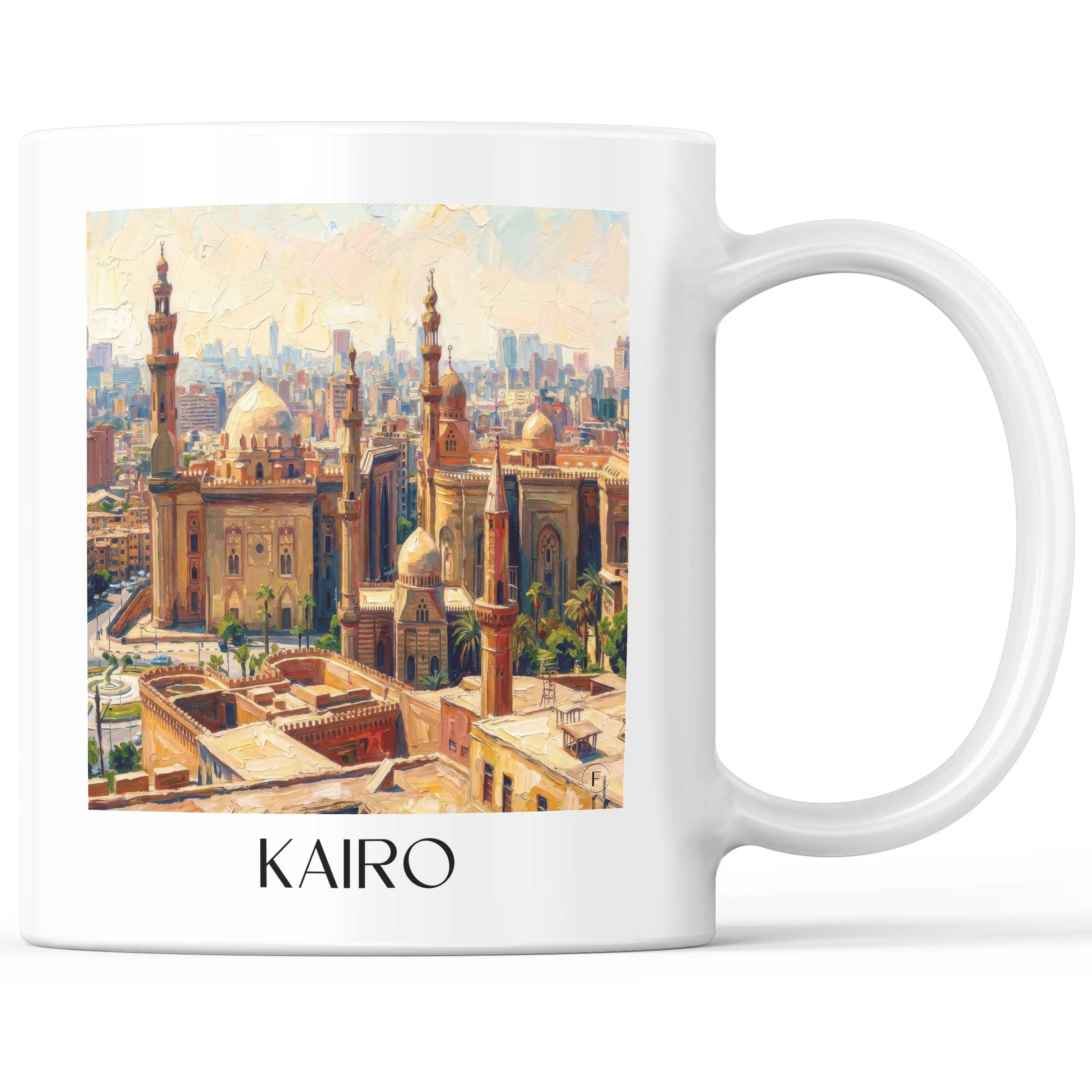 Kairo - Ägypten Becher - Kaffeetasse im Ölgemälde Stil