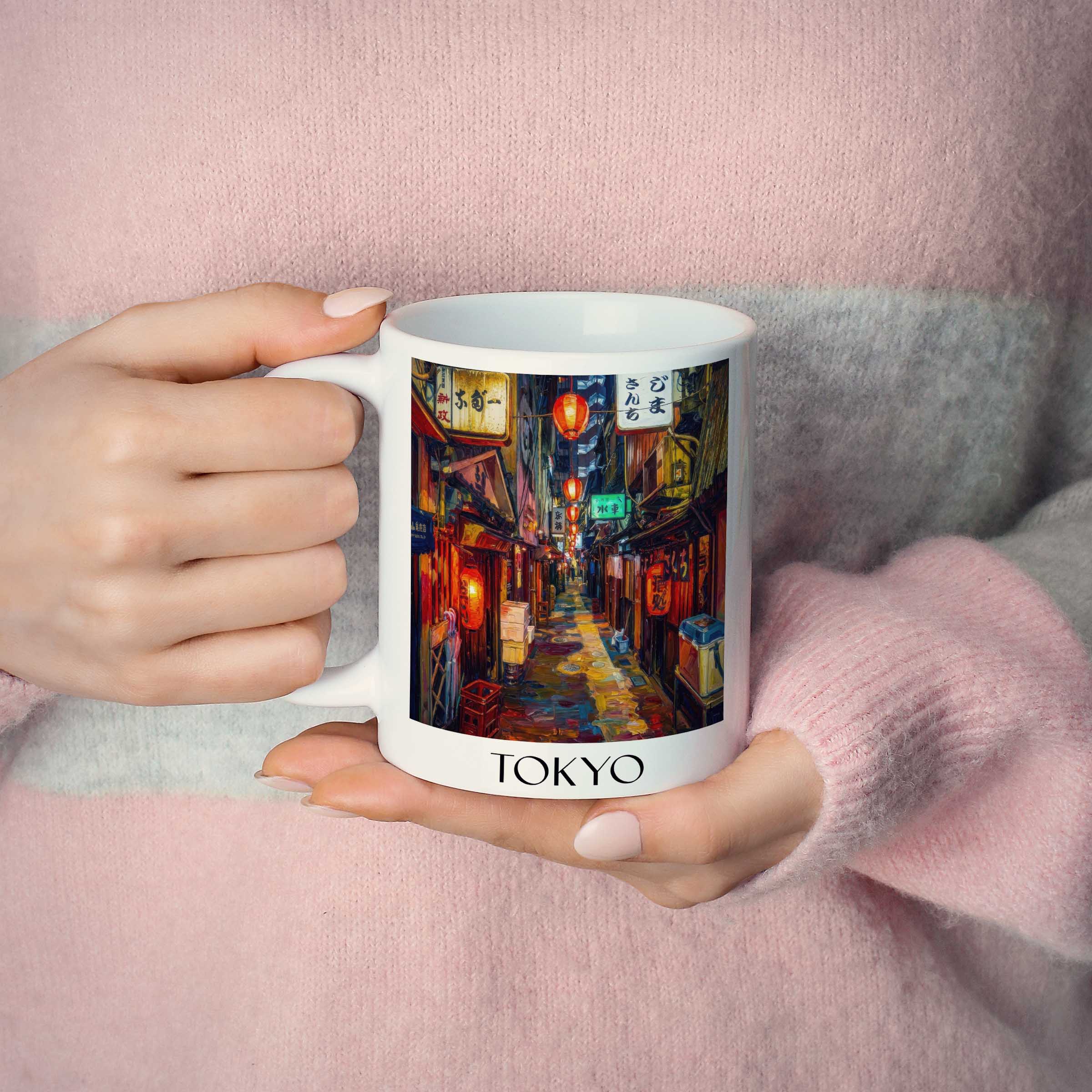 tokyo-japan-kaffeebecher-oil-painting-oelgemaelde