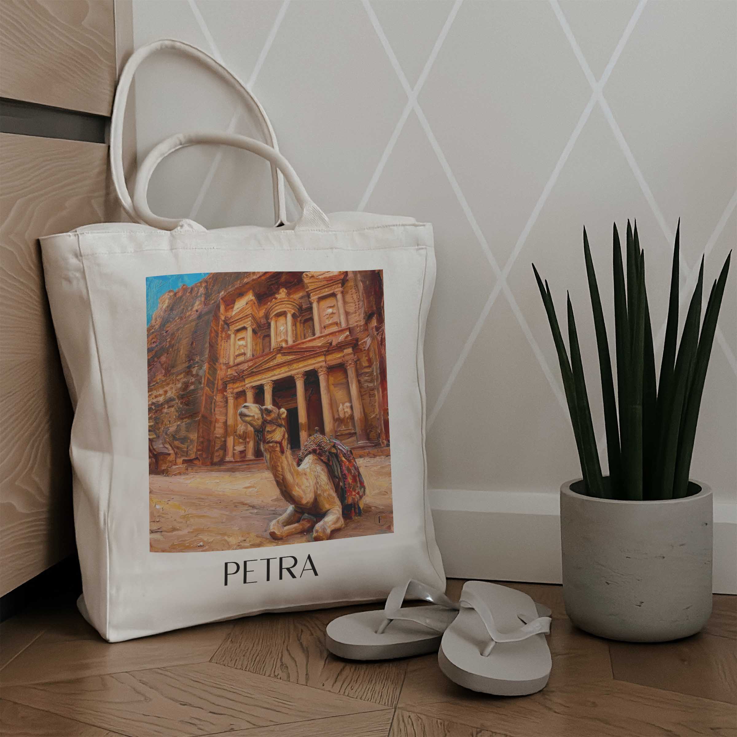 petra,-jordanien-jordanien-einkaufstasche-oil-painting-oelgemaelde