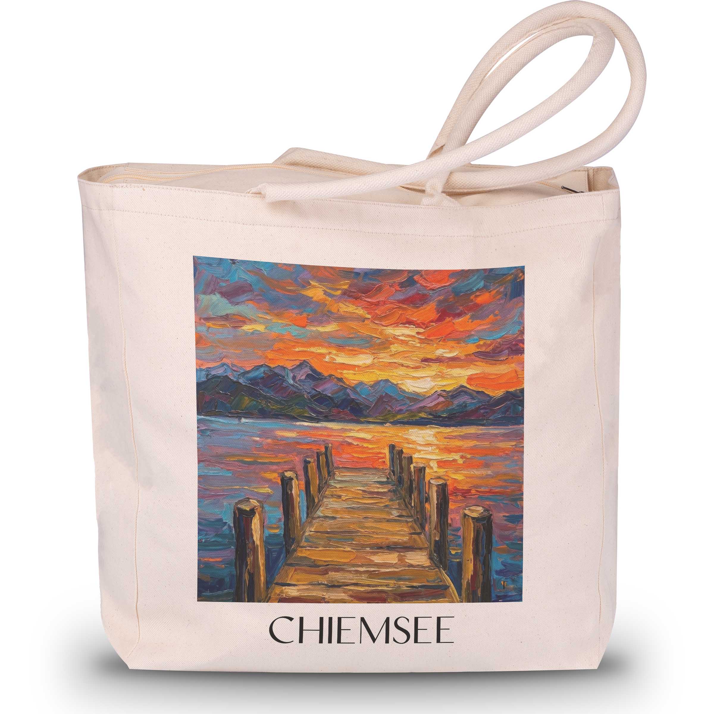 chiemsee-deutschland-einkaufstasche-oil-painting-oelgemaelde
