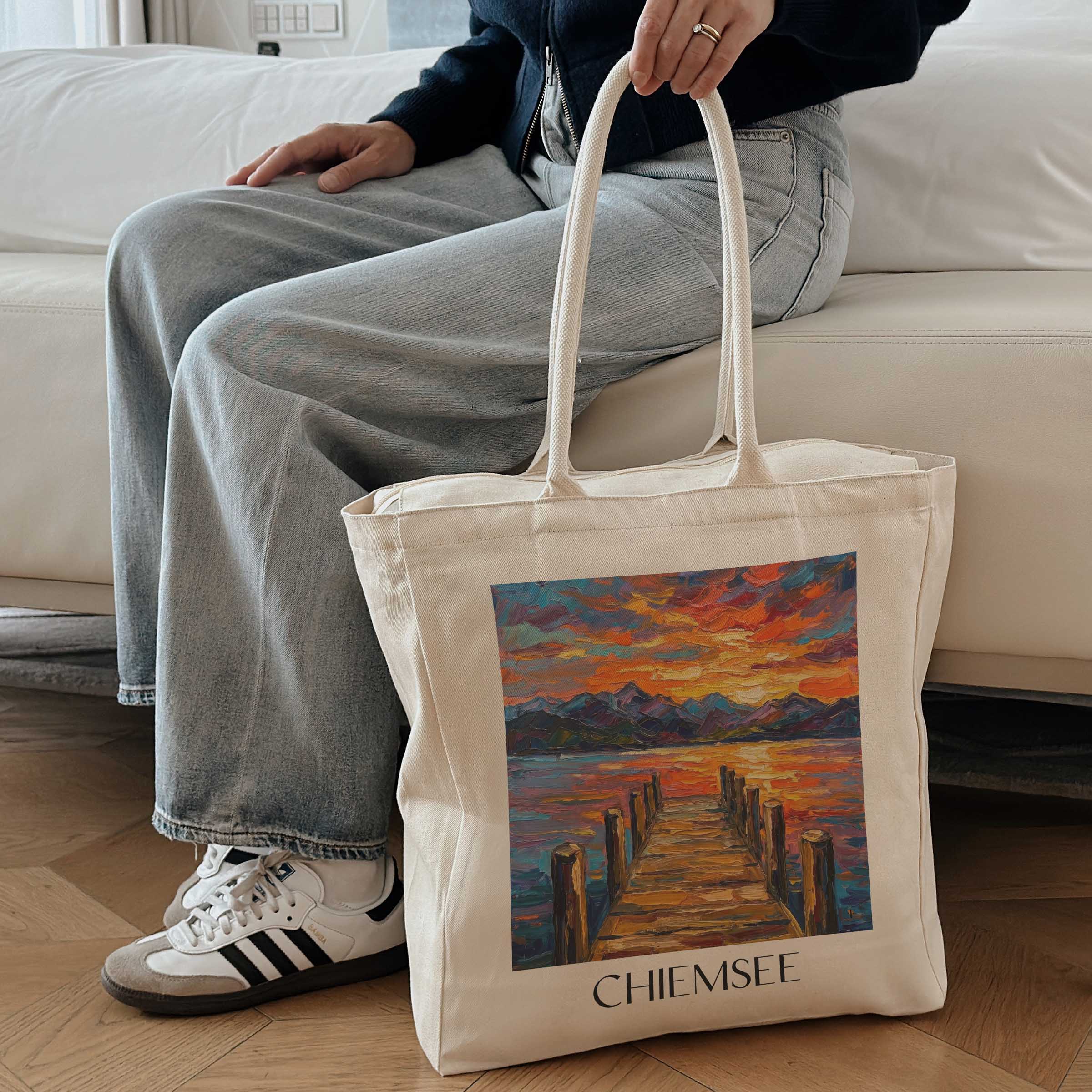 chiemsee-deutschland-einkaufstasche-oil-painting-oelgemaelde