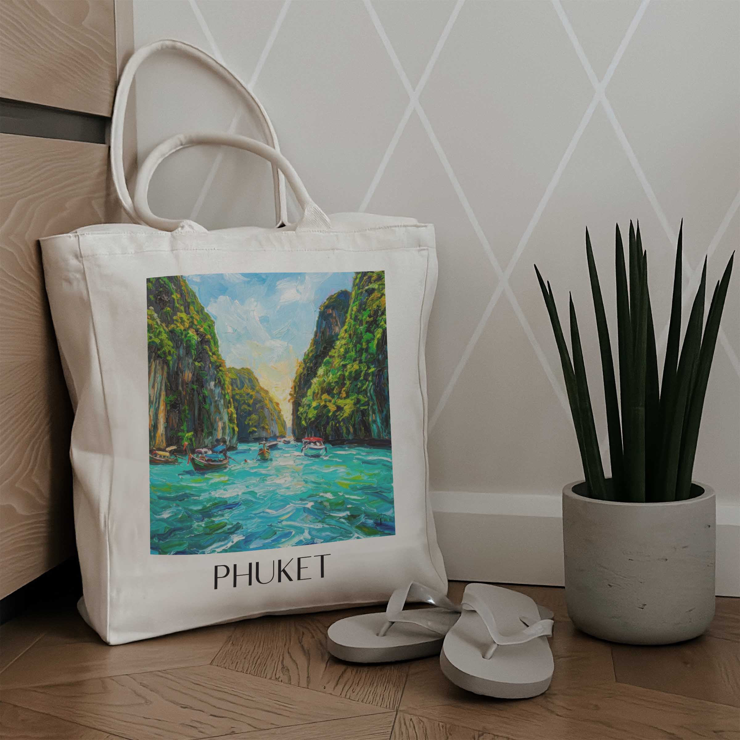 phuket-thailand-einkaufstasche-oil-painting-oelgemaelde