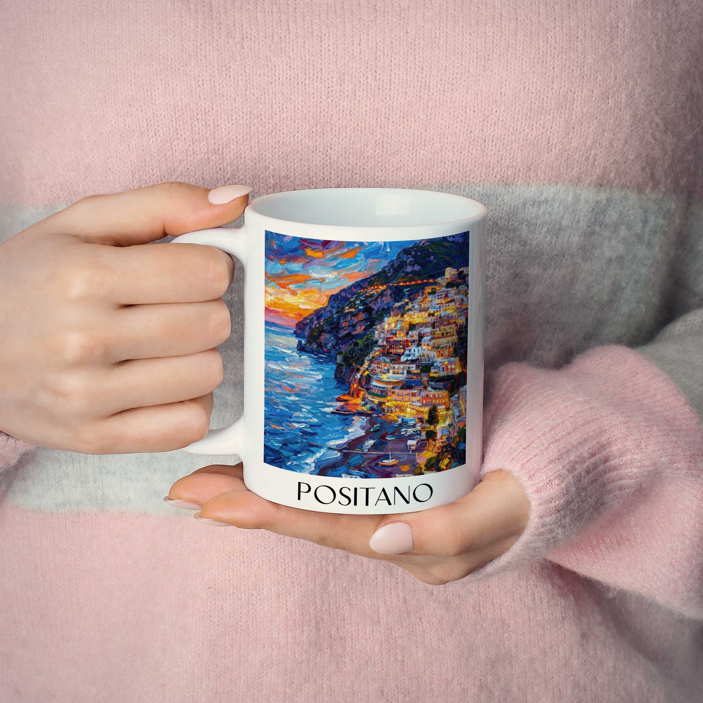 positano-amalfi-küste-italien-kaffeebecher-oil-painting-oelgemaelde