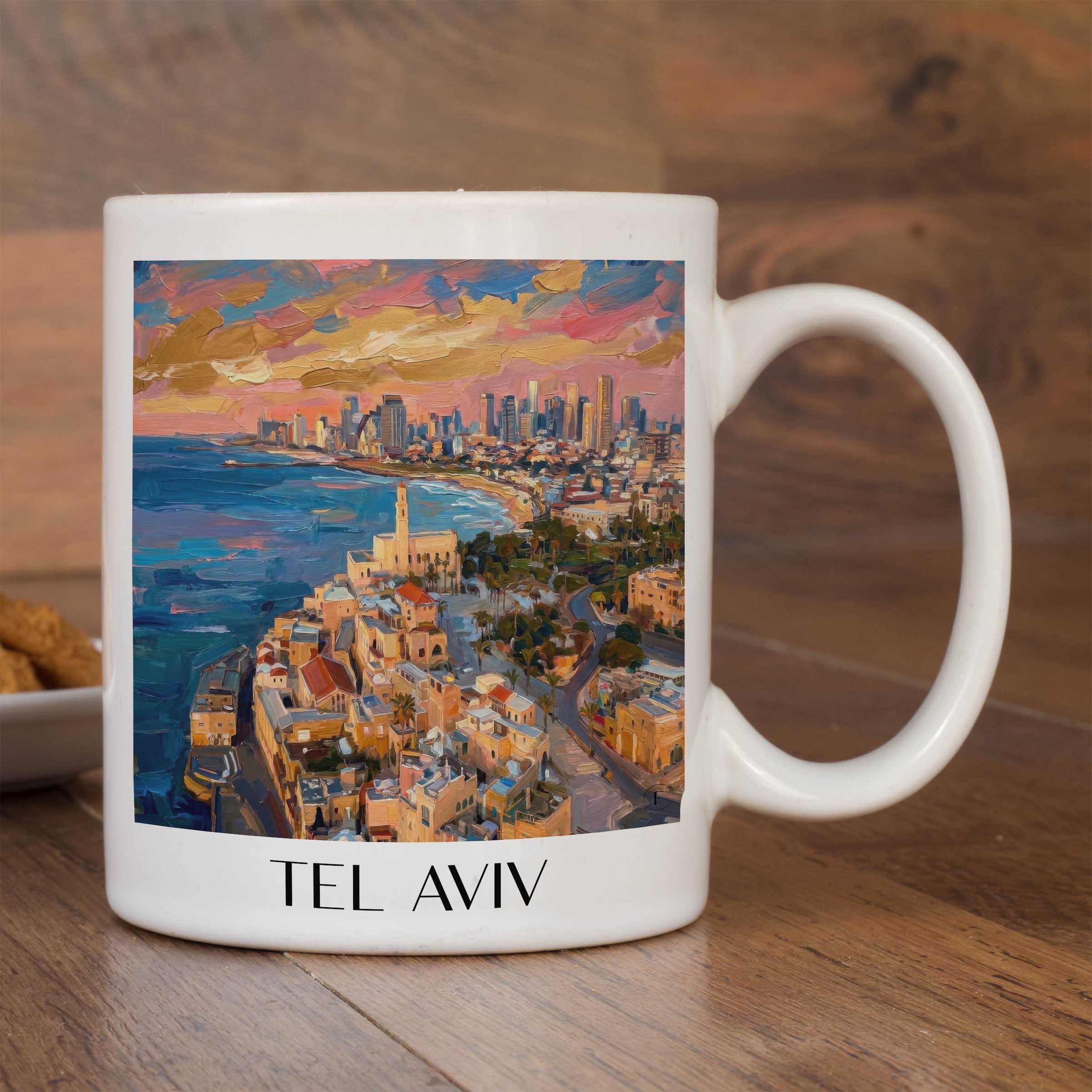 tel-aviv-israel-kaffeebecher-oil-painting-oelgemaelde