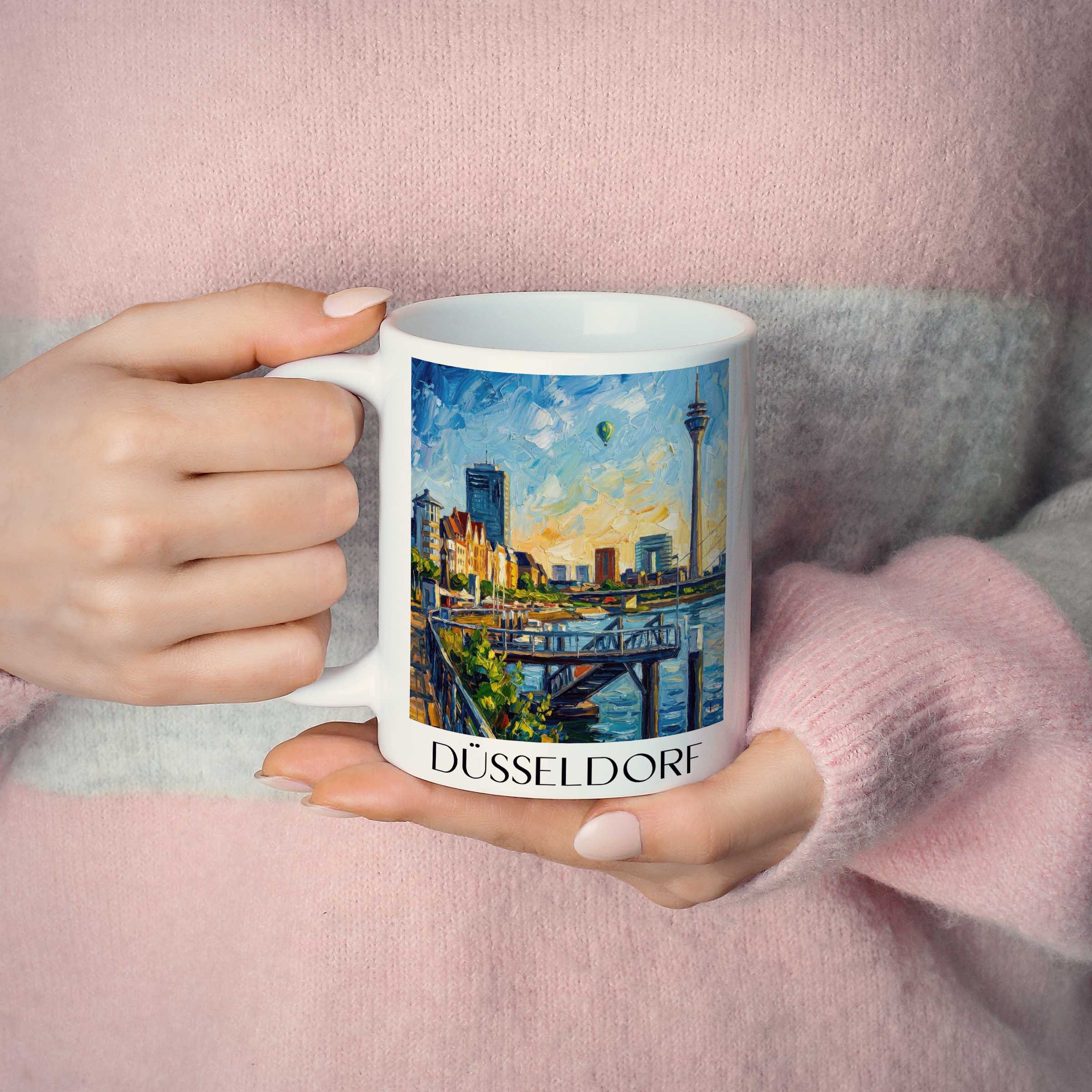 düsseldorf-deutschland-kaffeebecher-oil-painting-oelgemaelde