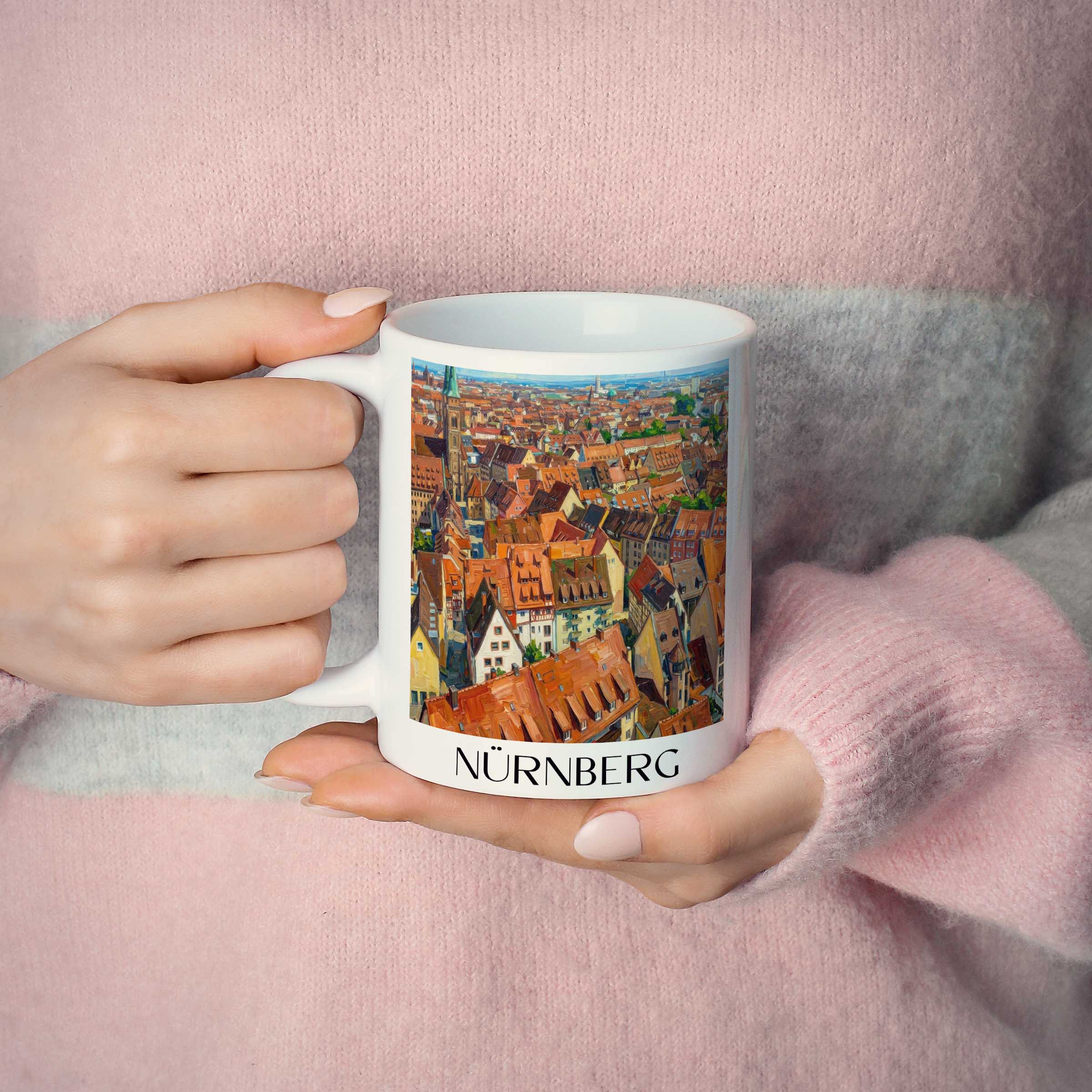 nürnberg-deutschland-kaffeebecher-oil-painting-oelgemaelde