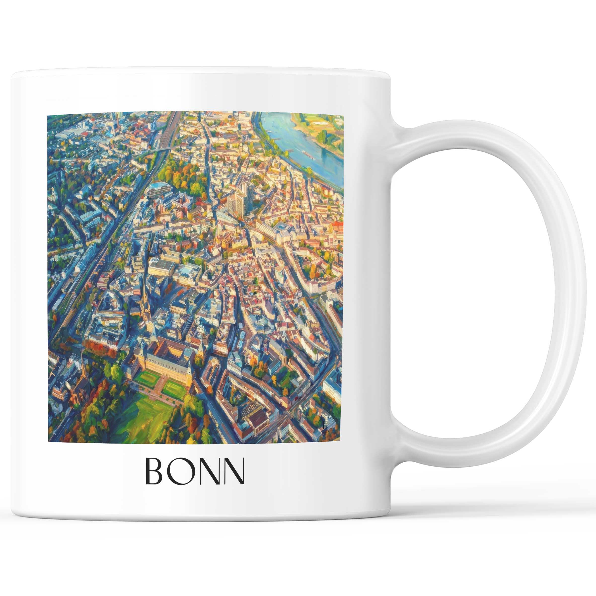 Bonn - Deutschland Becher - Kaffeetasse im Ölgemälde Stil
