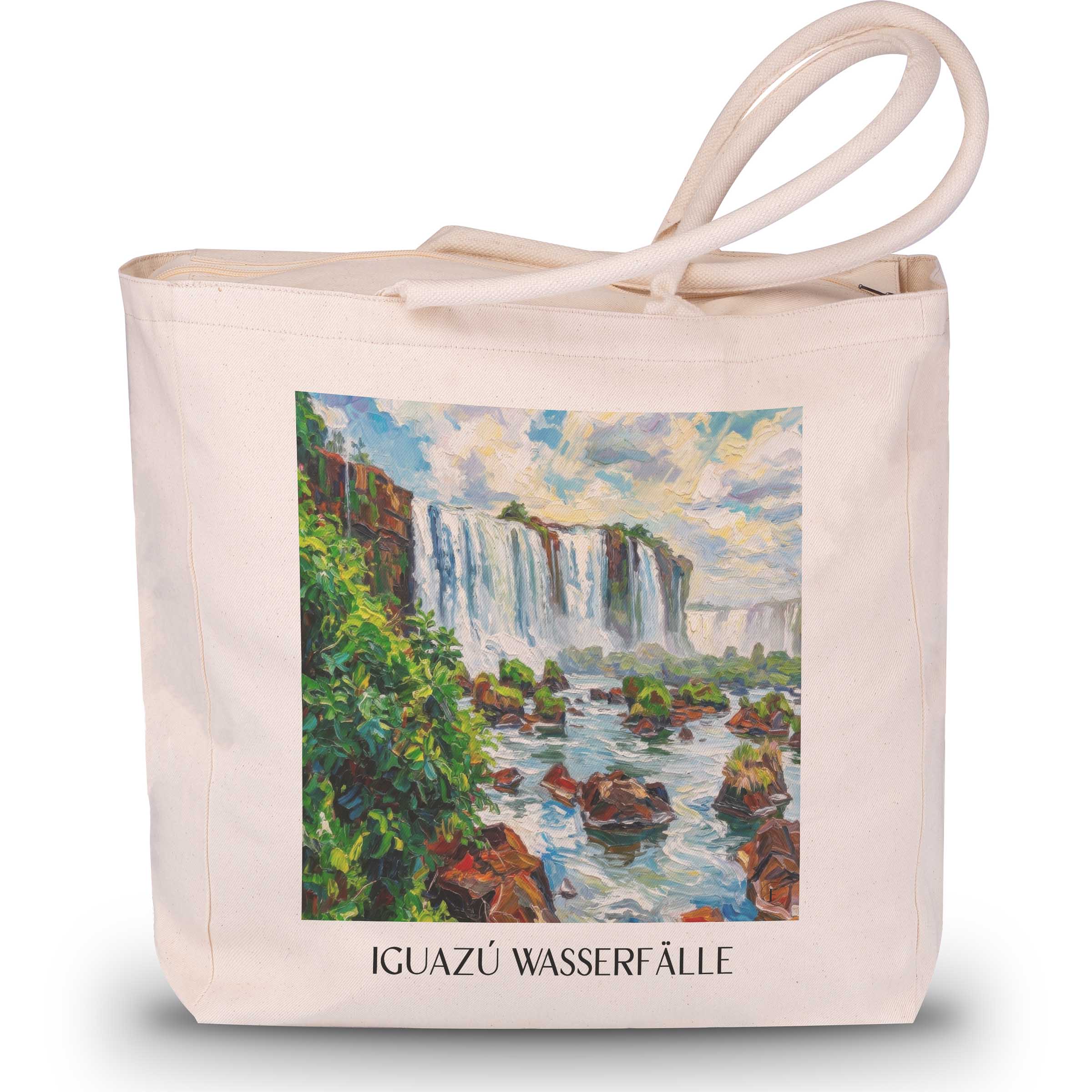iguazú-wasserfälle-südamerika-einkaufstasche-oil-painting-oelgemaelde