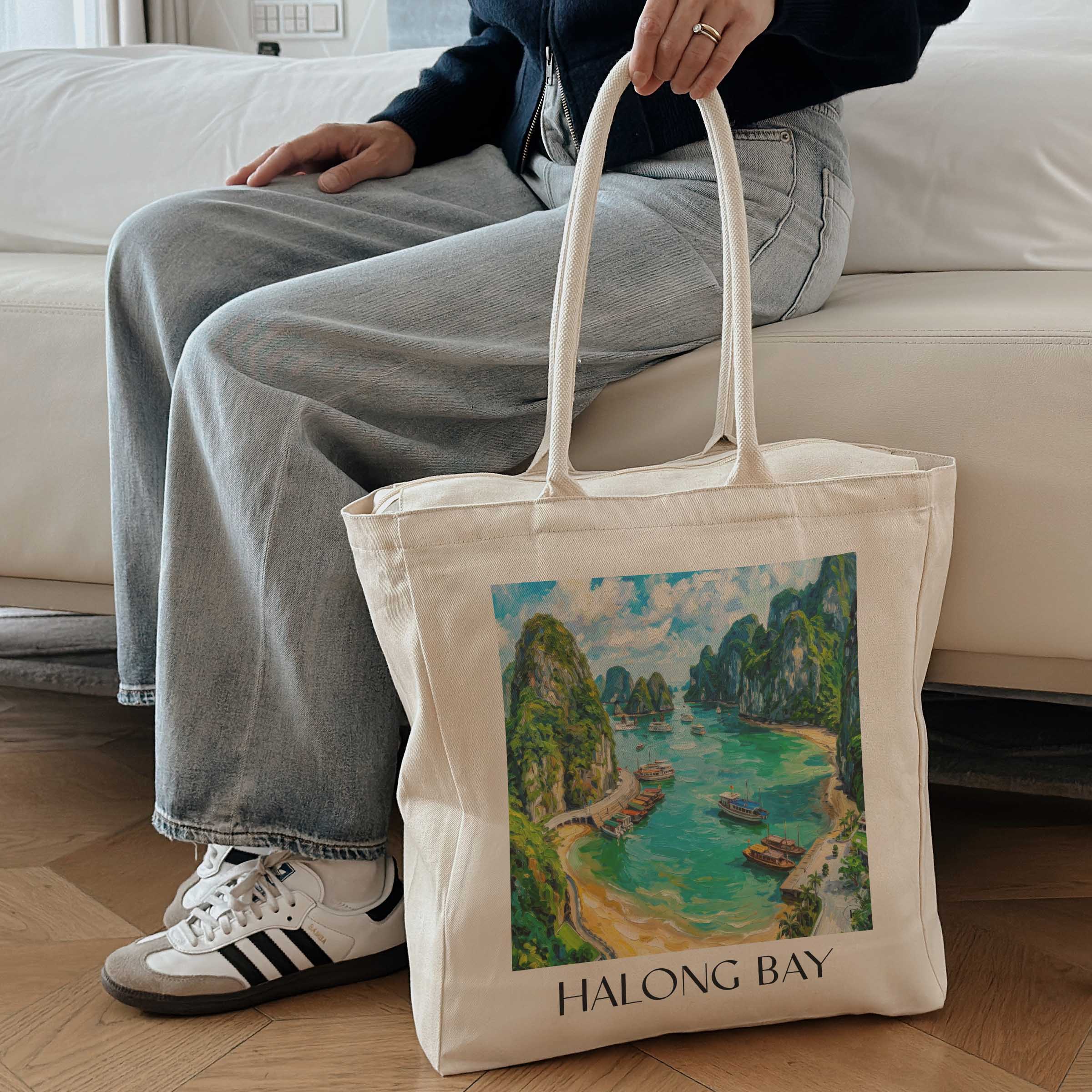 halong-bay-vietnam-einkaufstasche-oil-painting-oelgemaelde