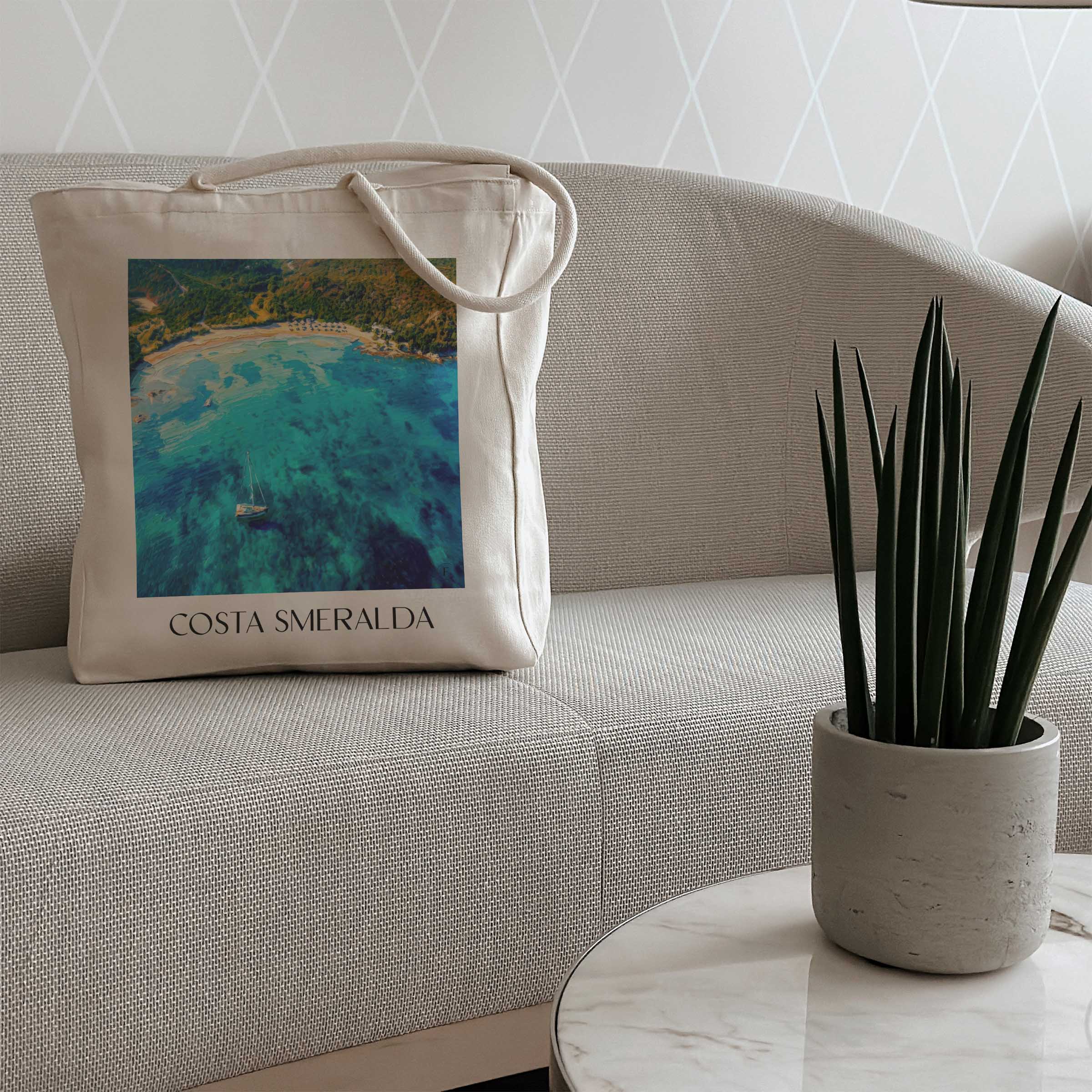 costa-smeralda-italien-einkaufstasche-oil-painting-oelgemaelde