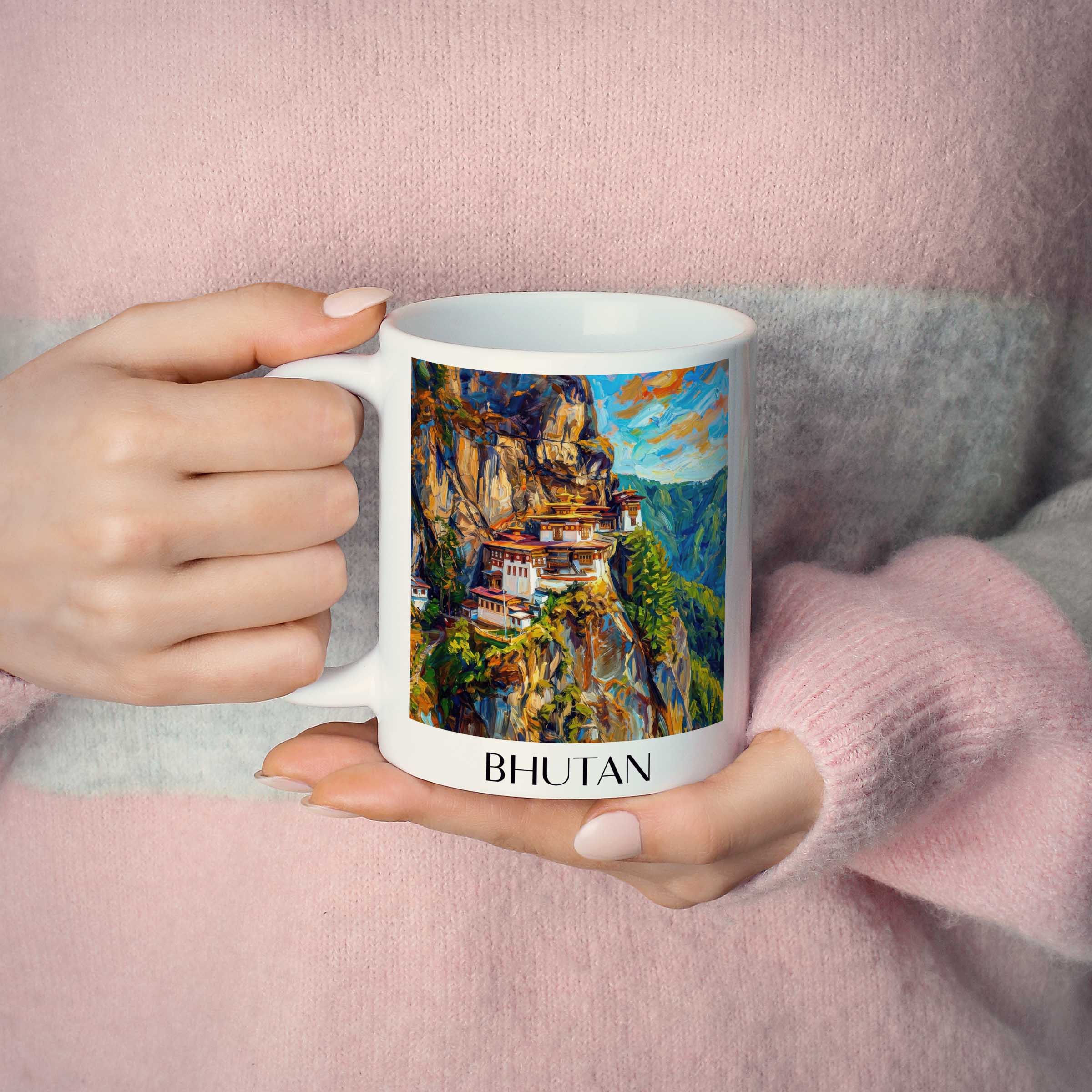 bhutan-bhutan-kaffeebecher-oil-painting-oelgemaelde