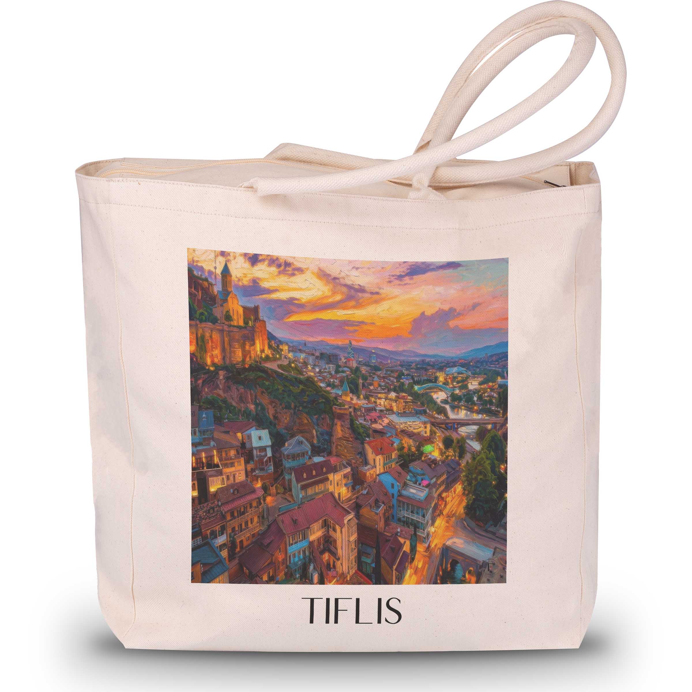 tiflis-georgien-einkaufstasche-oil-painting-oelgemaelde