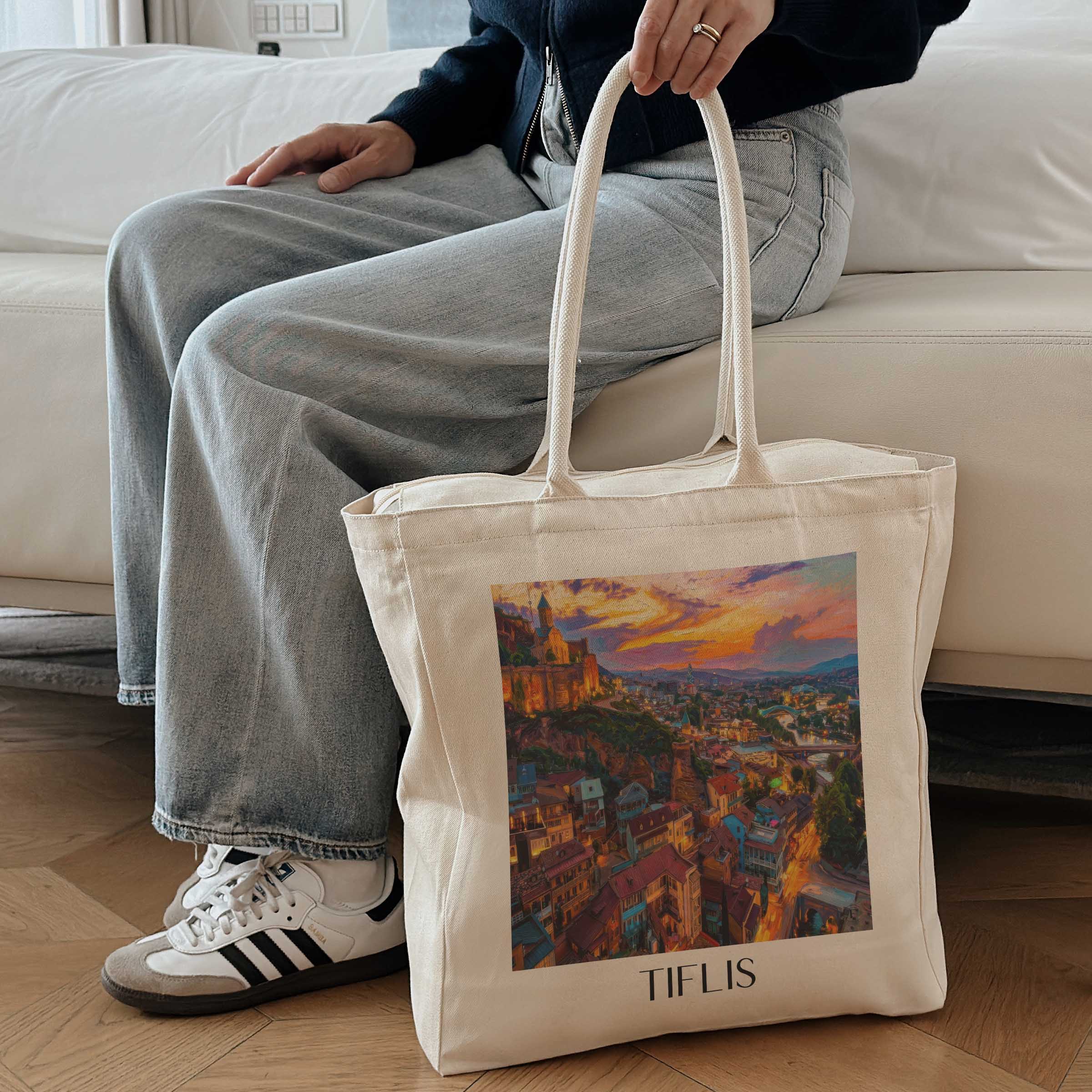 tiflis-georgien-einkaufstasche-oil-painting-oelgemaelde