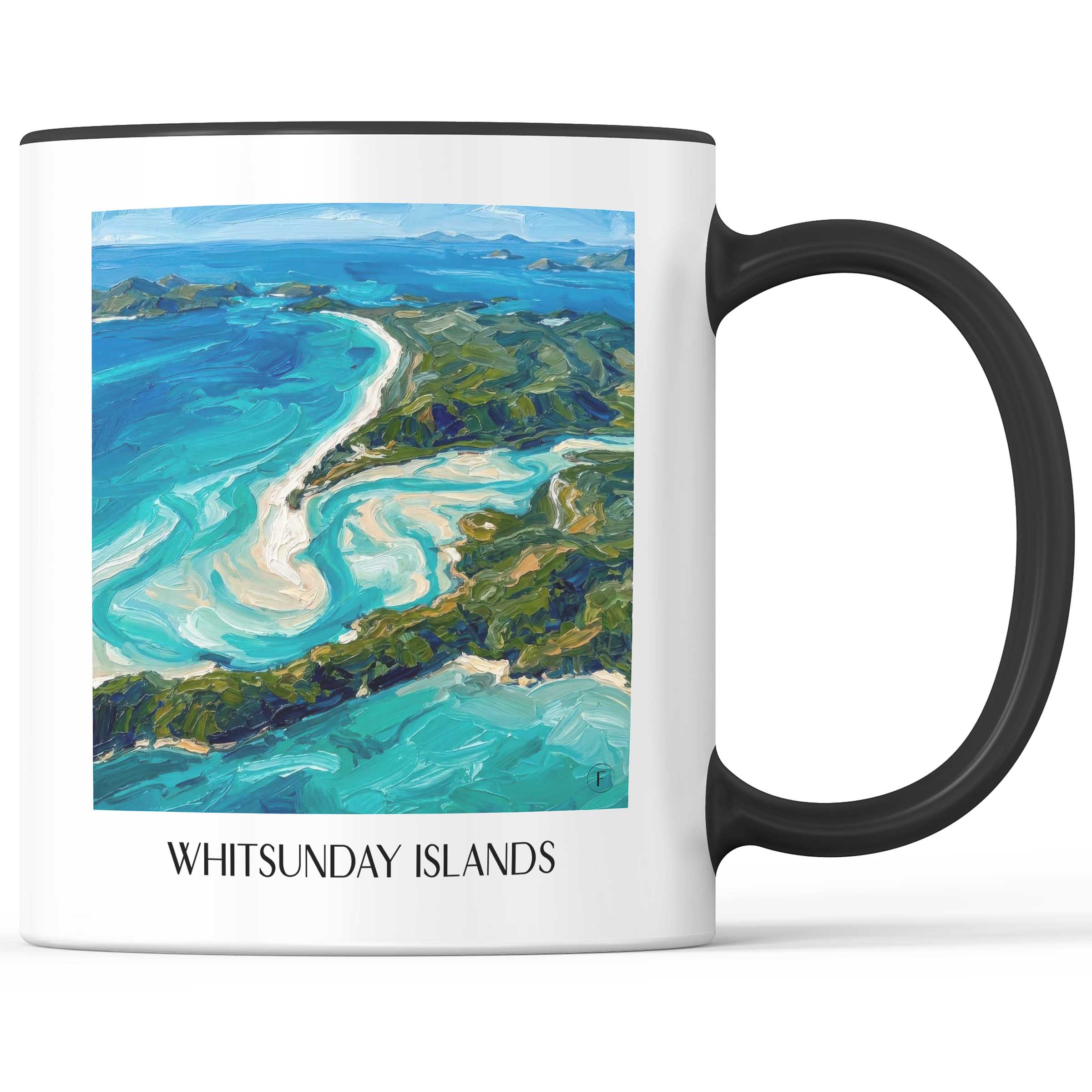 Whitsunday Inseln - Australien Becher - Kaffeetasse im Ölgemälde Stil