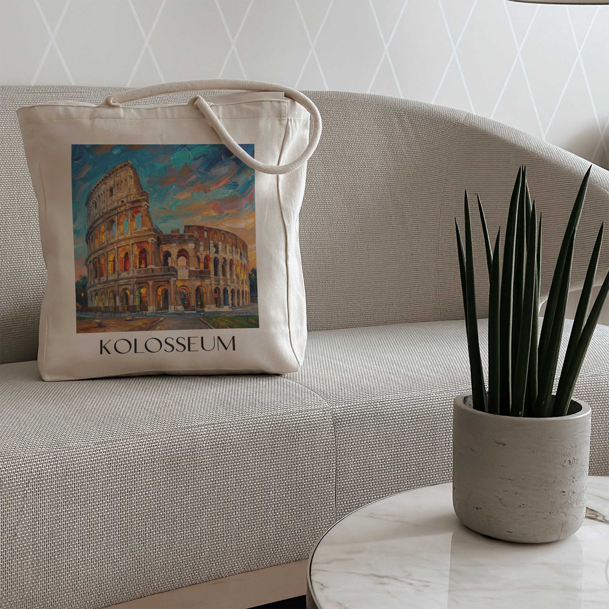 kolosseum-rom-italien-einkaufstasche-oil-painting-oelgemaelde