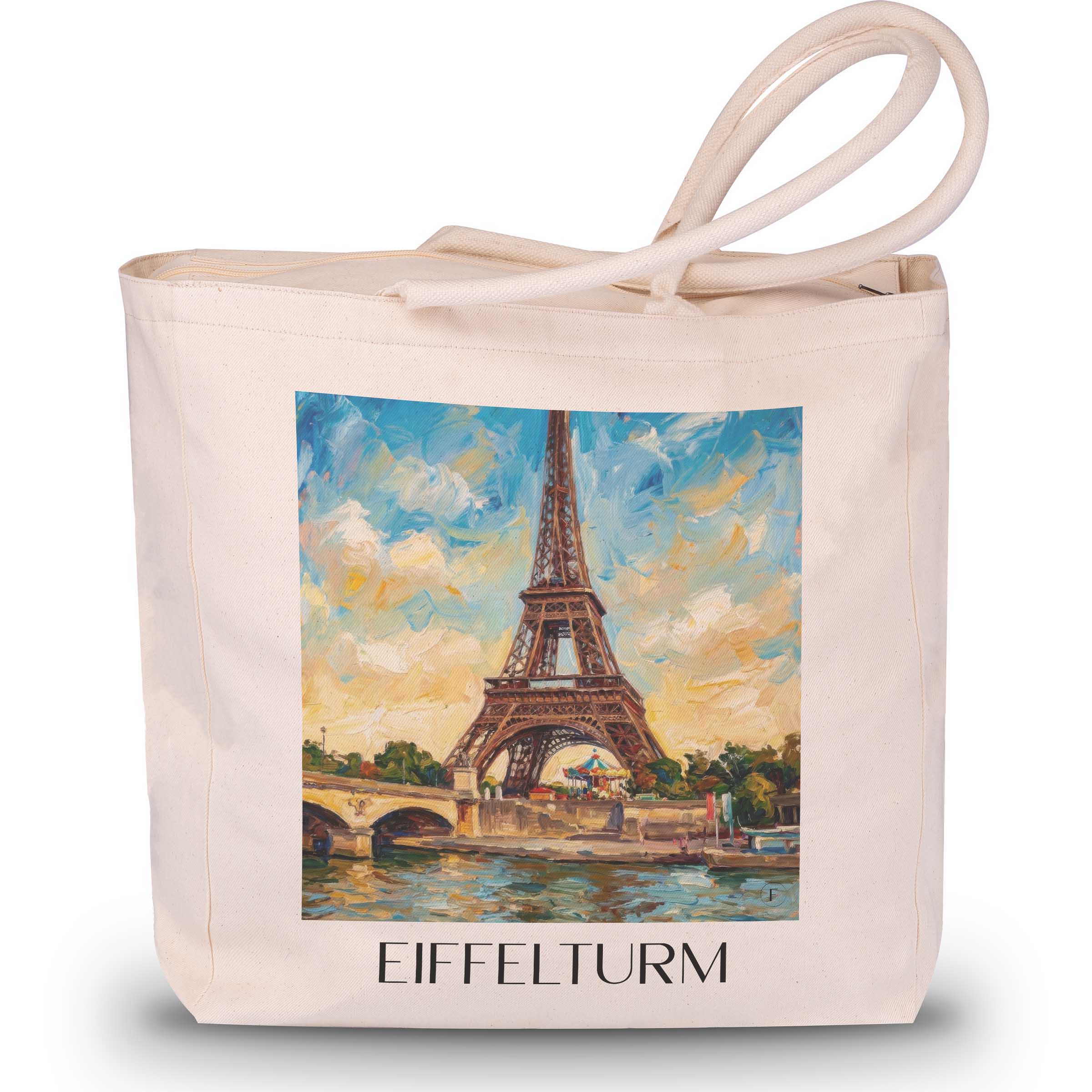 eiffelturm-paris-frankreich-einkaufstasche-oil-painting-oelgemaelde