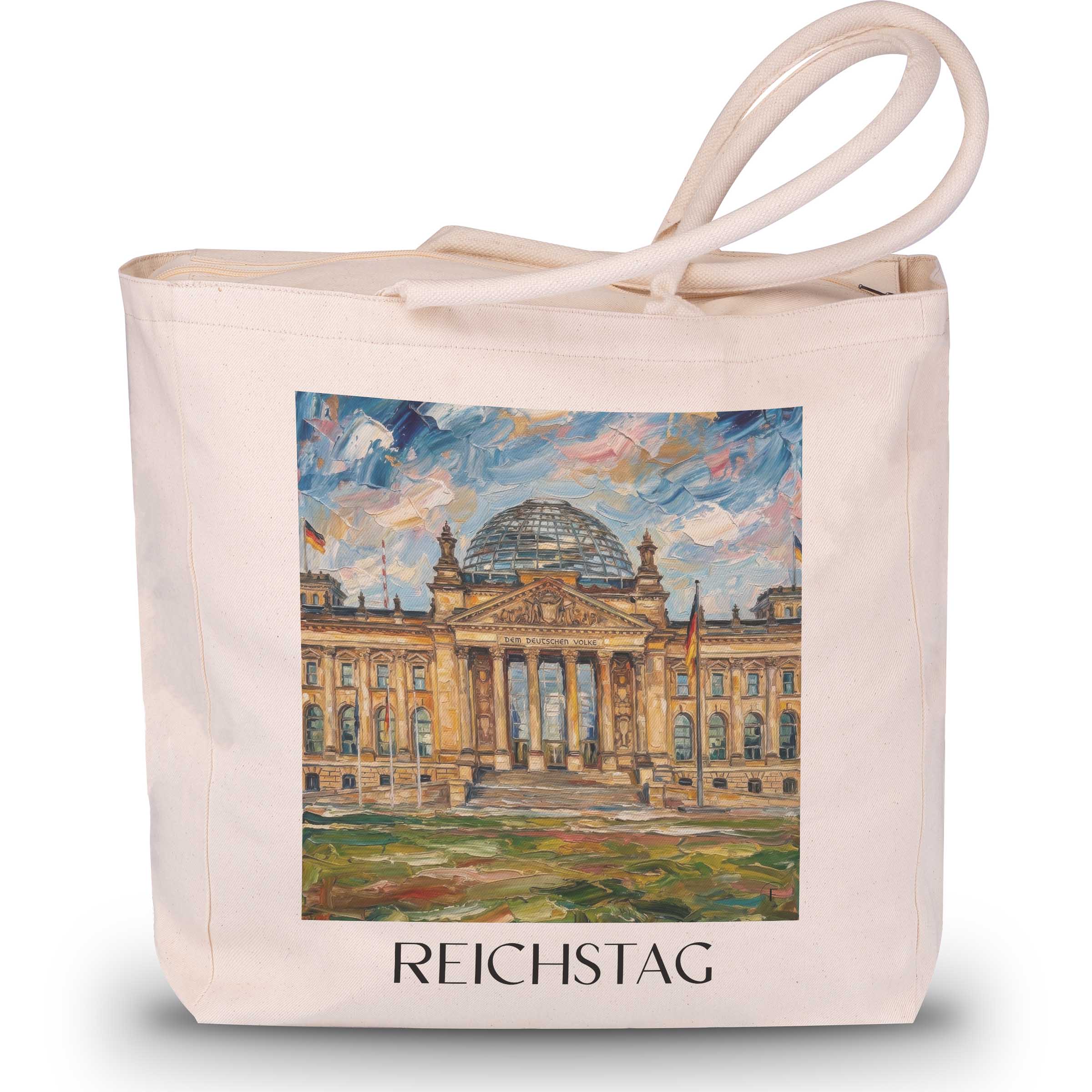 reichstag-berlin-deutschland-einkaufstasche-oil-painting-oelgemaelde