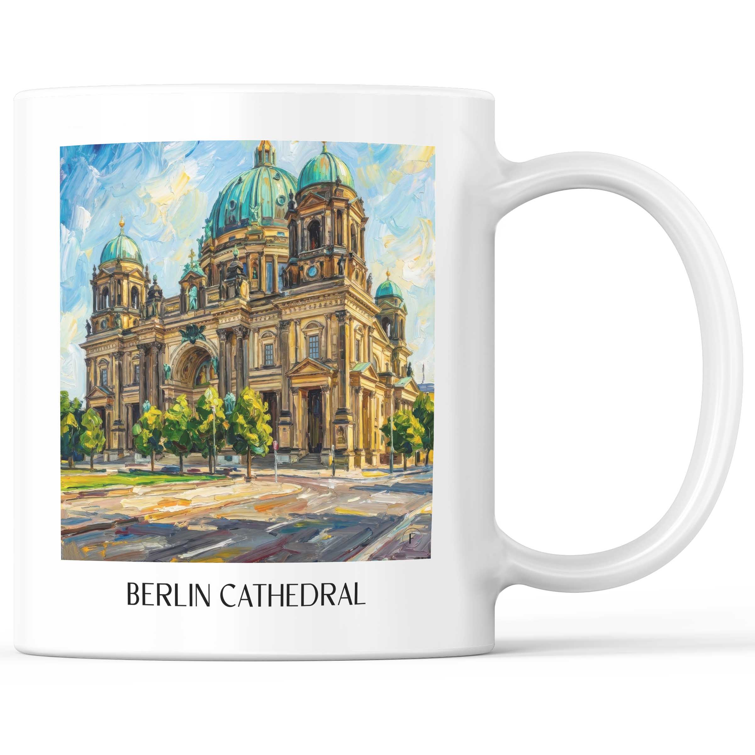 Berliner Dom Kaffeebecher - Berlin - Deutschland Becher - Kaffeetasse im Ölgemälde Stil
