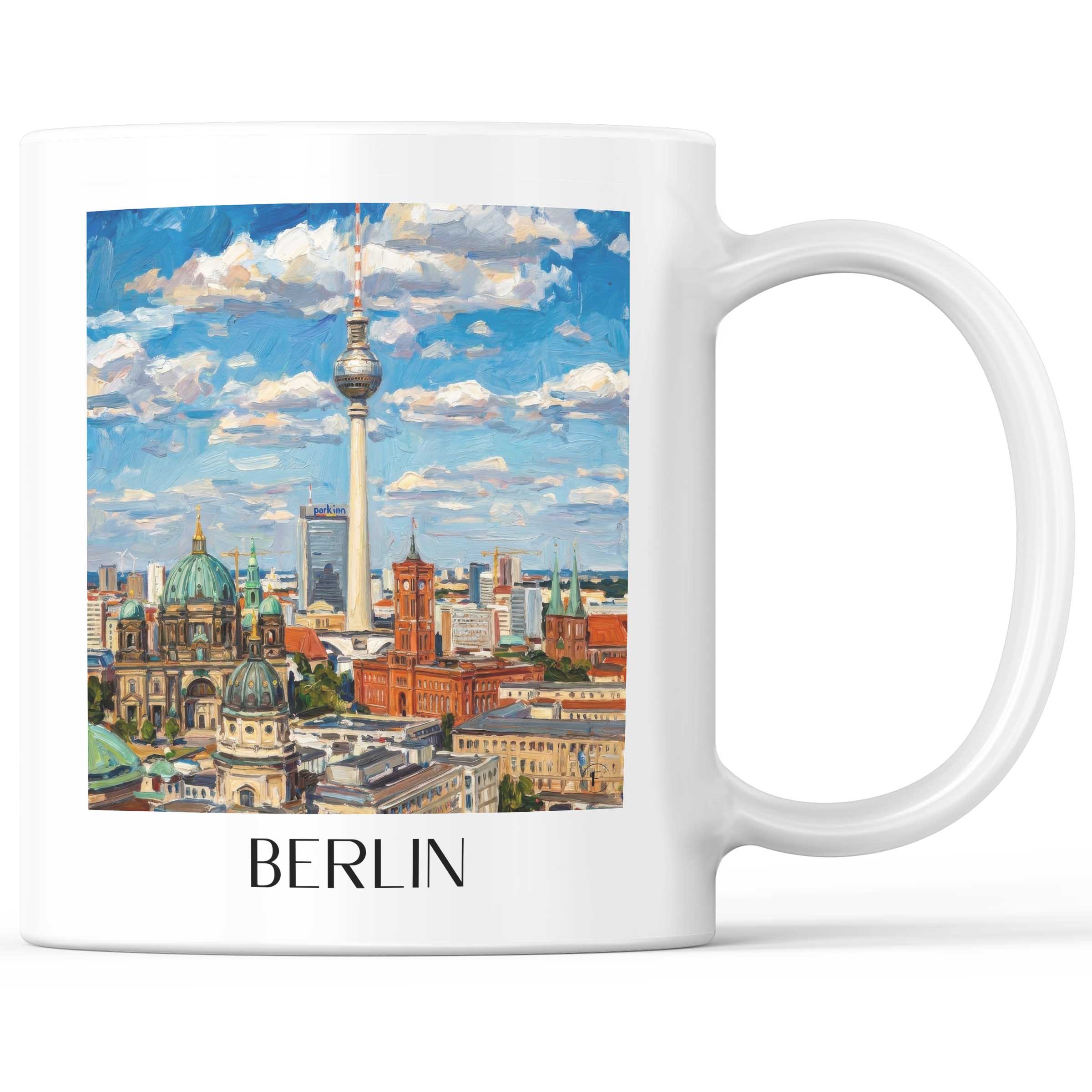 Berlin - Deutschland Becher - Kaffeetasse im ĂlgemĂ€lde Stil