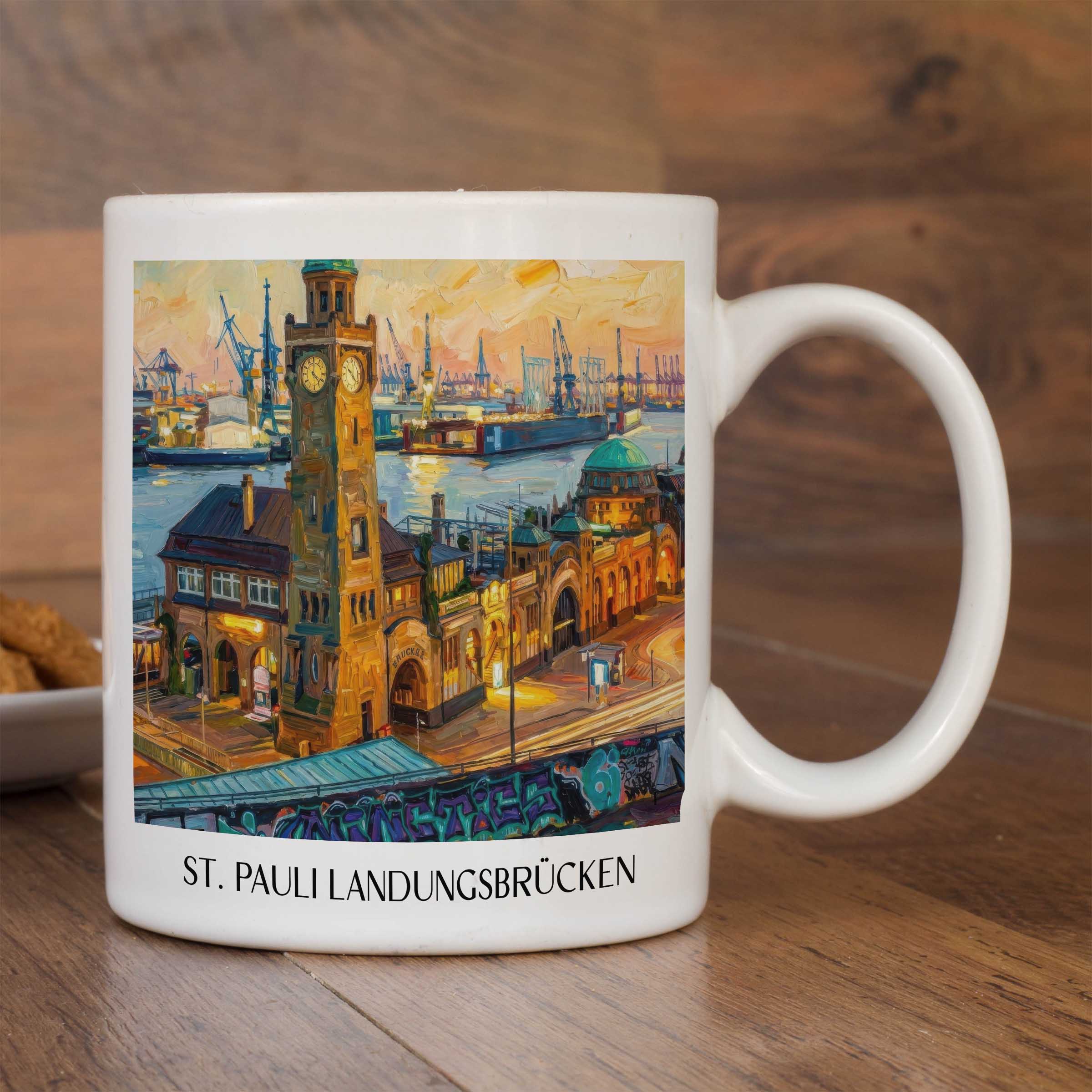 st.-pauli-landungsbrücken-hamburg-deutschland-kaffeebecher-oil-painting-oelgemaelde
