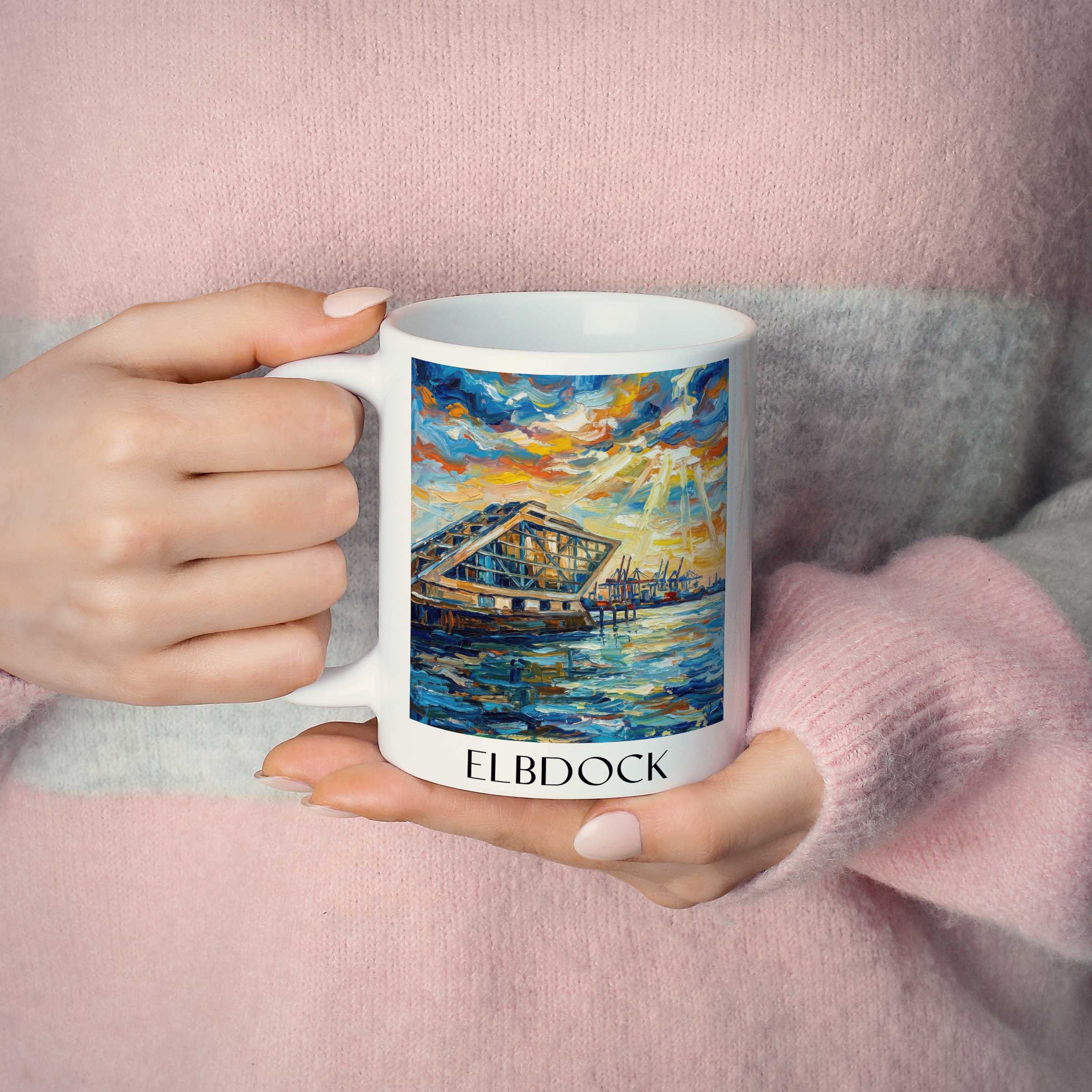 elbdock-hamburg-deutschland-kaffeebecher-oil-painting-oelgemaelde