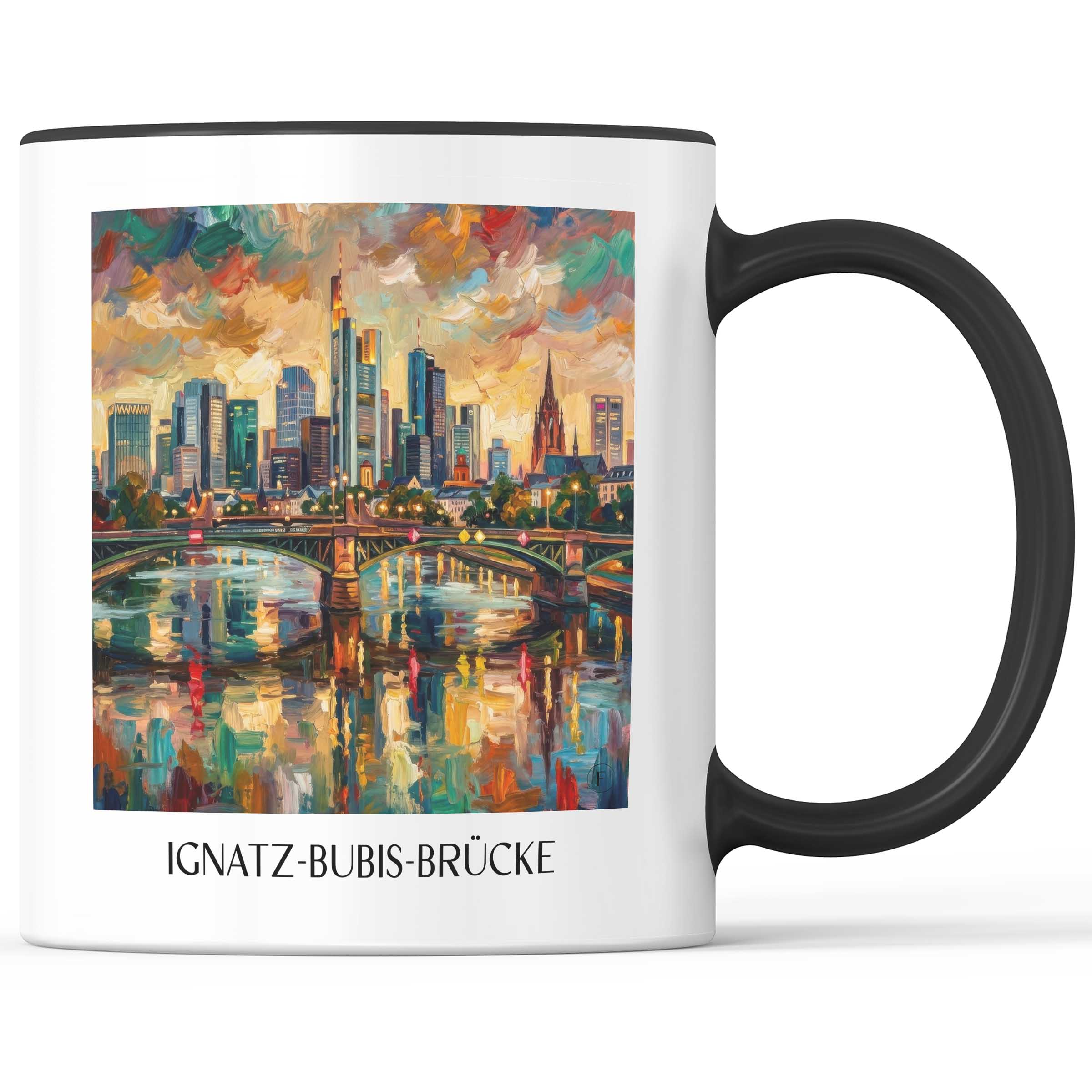 ignatz-bubis-brücke-frankfurt-deutschland-kaffeebecher-oil-painting-oelgemaelde