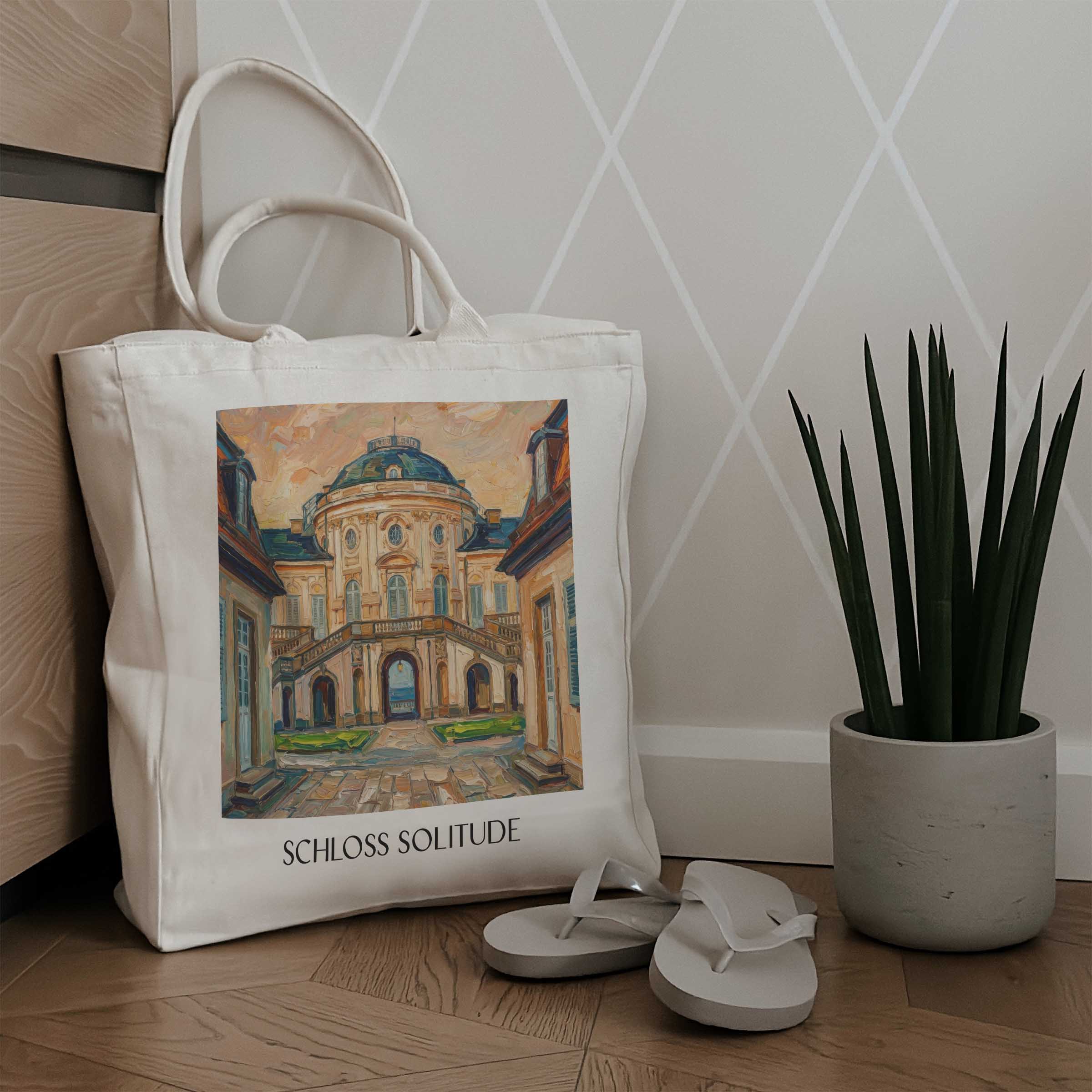 schloss-solitude-stuttgart-deutschland-einkaufstasche-oil-painting-oelgemaelde