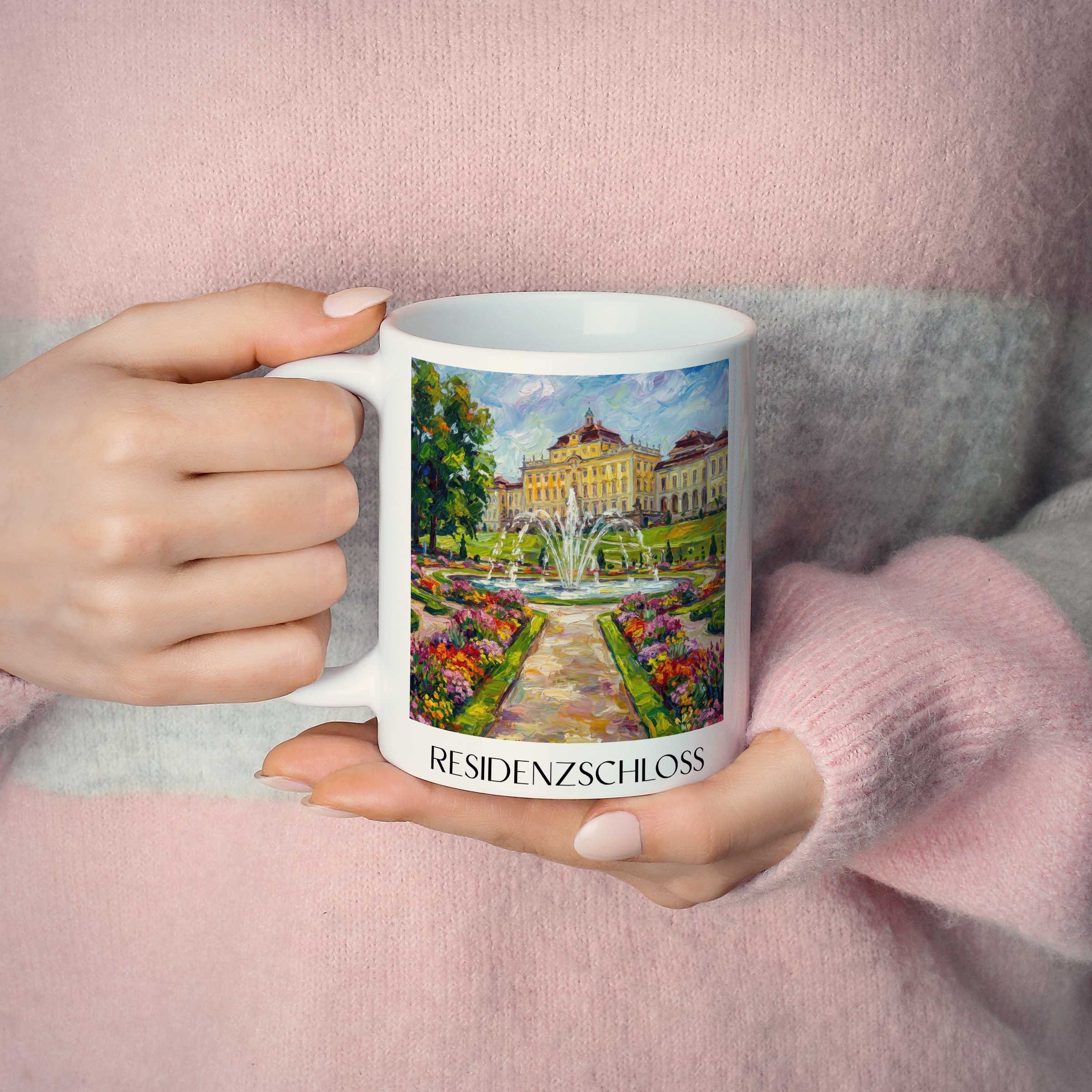 residenzschloss-ludwigsburg-deutschland-kaffeebecher-oil-painting-oelgemaelde