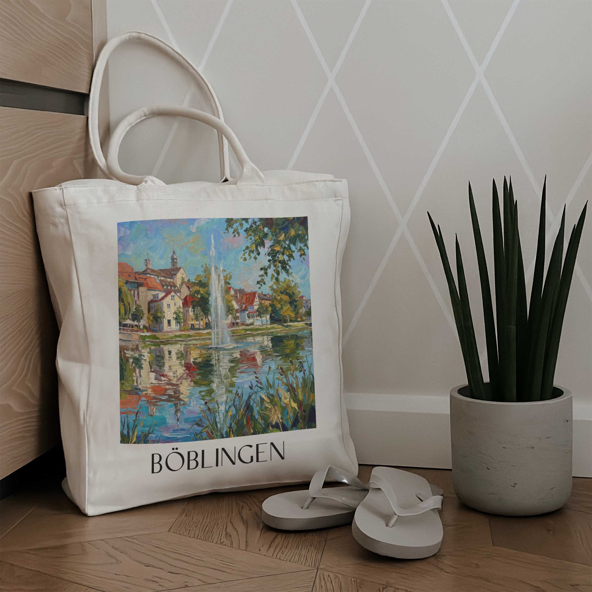 böblingen-deutschland-einkaufstasche-oil-painting-oelgemaelde