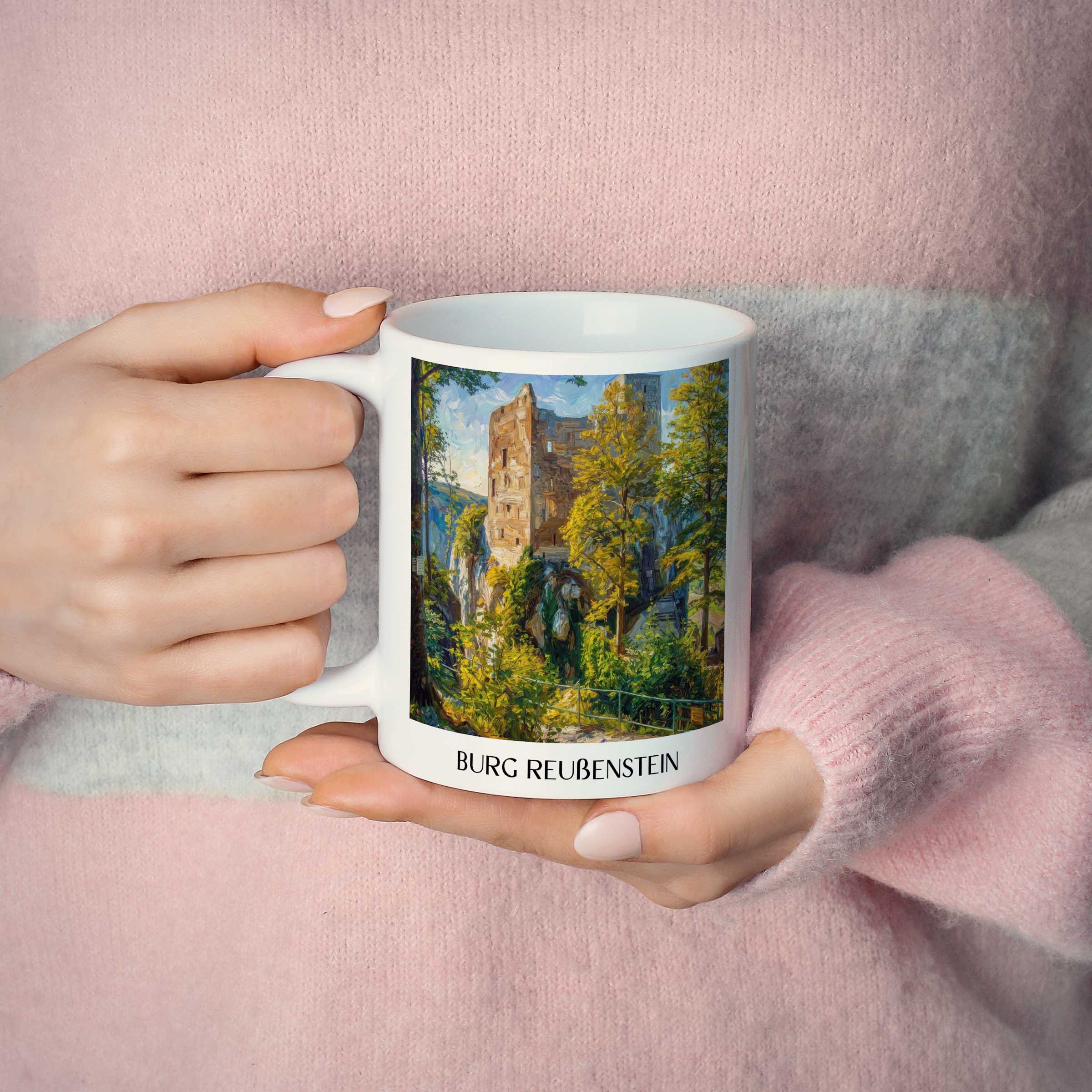 burg-reußenstein-schwäbische-alb-deutschland-kaffeebecher-oil-painting-oelgemaelde