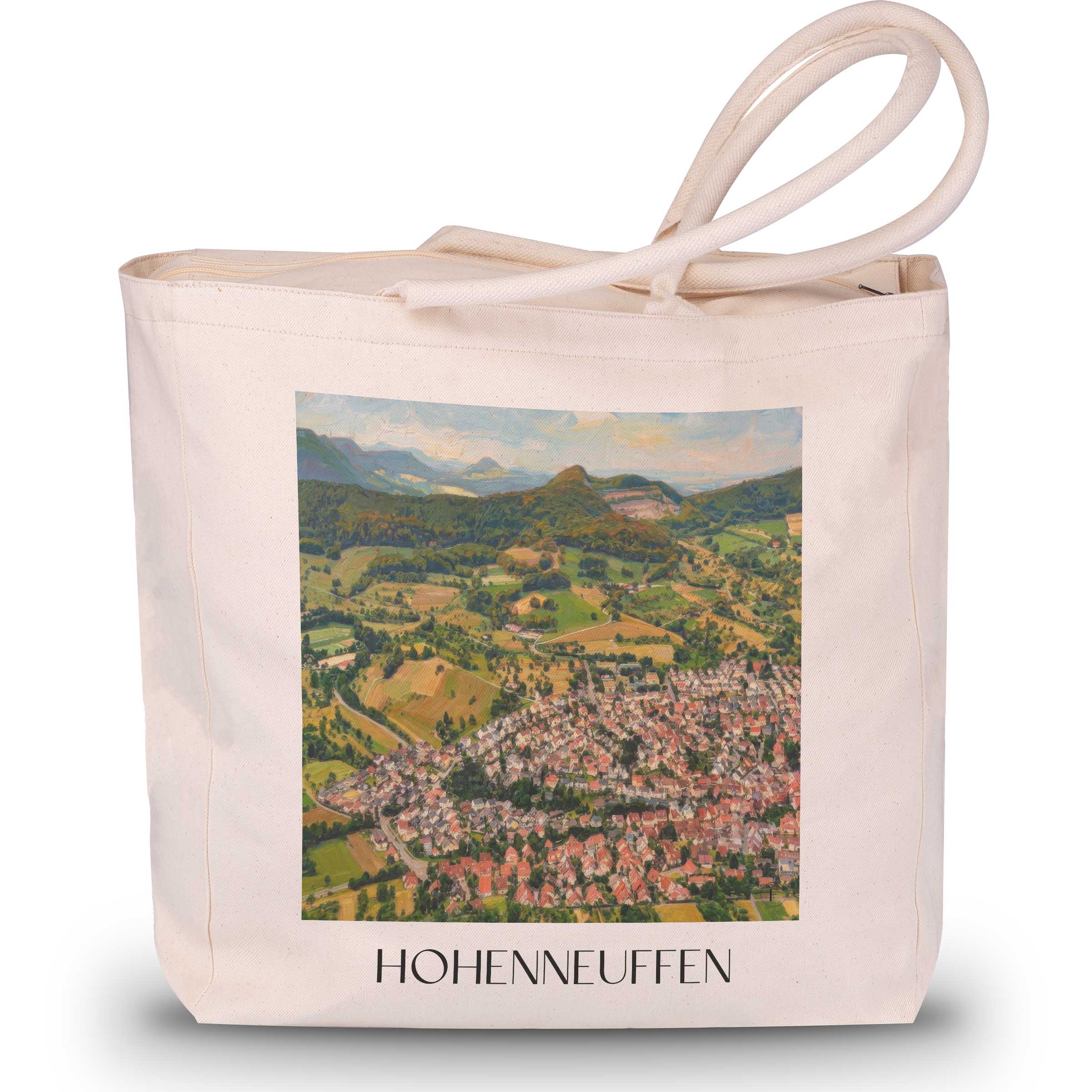 Hohenneuffen - Deutschland Tote Bag - Einkaufstasche im Ölgemälde Stil