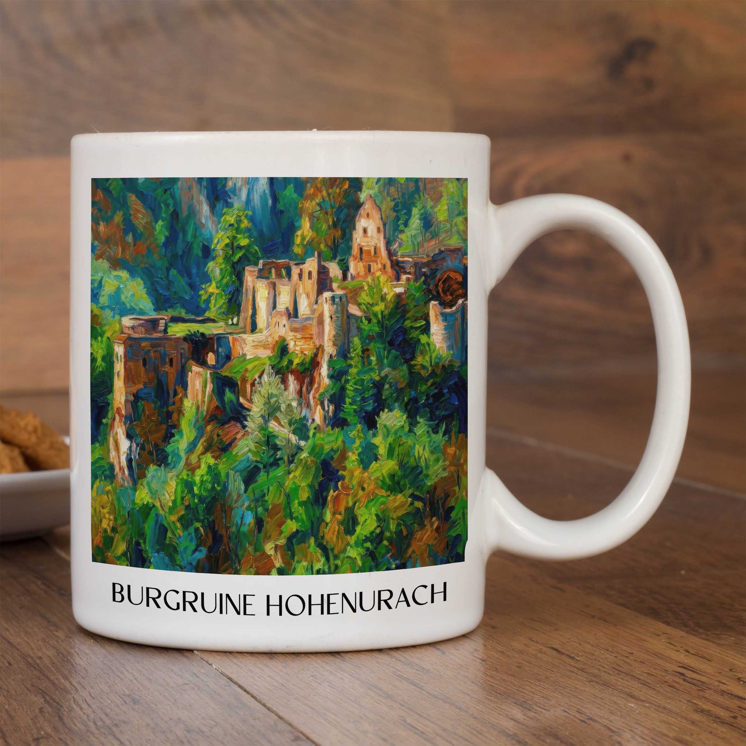 burgruine-hohenurach-schwäbische-alb-deutschland-kaffeebecher-oil-painting-oelgemaelde
