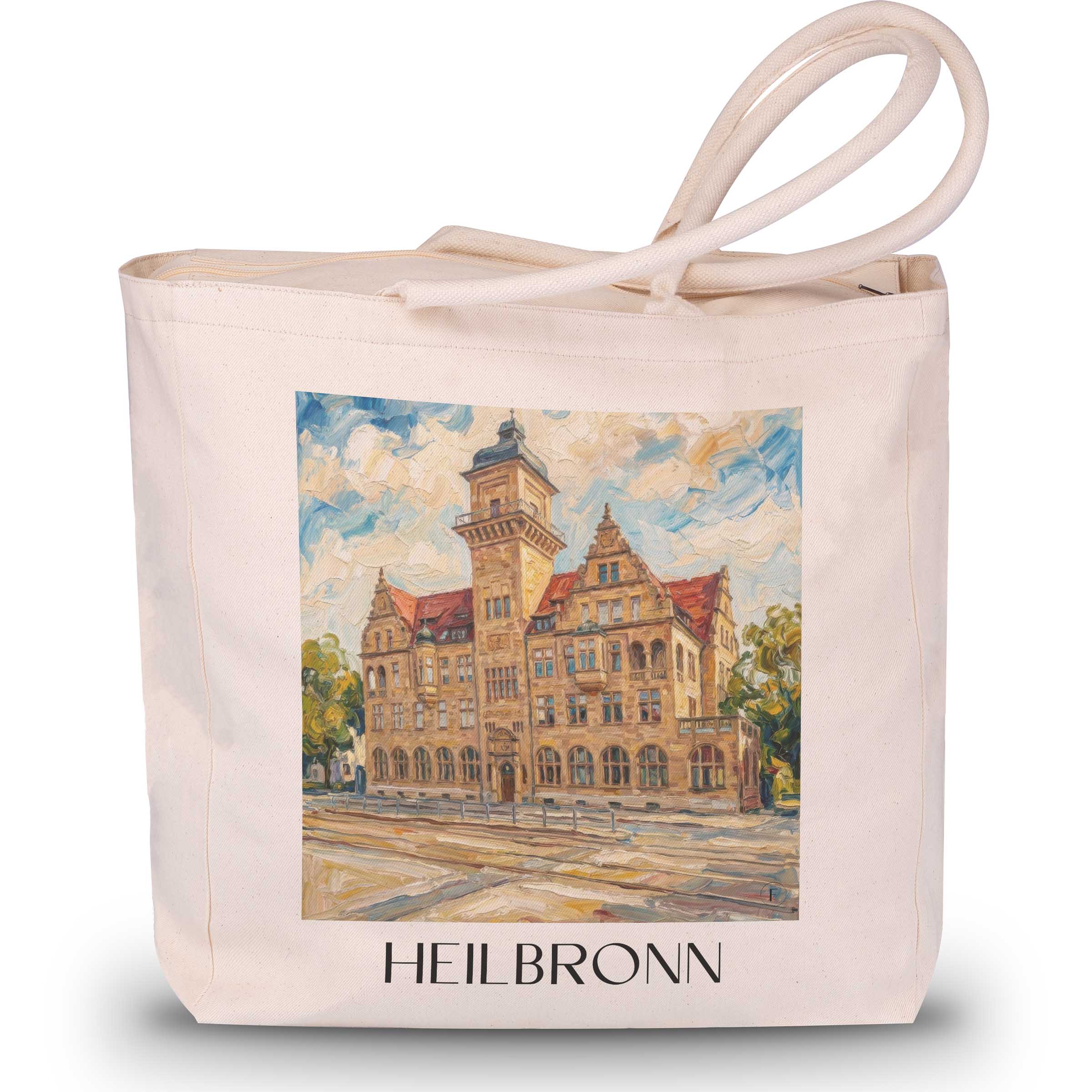 heilbronn-deutschland-einkaufstasche-oil-painting-oelgemaelde