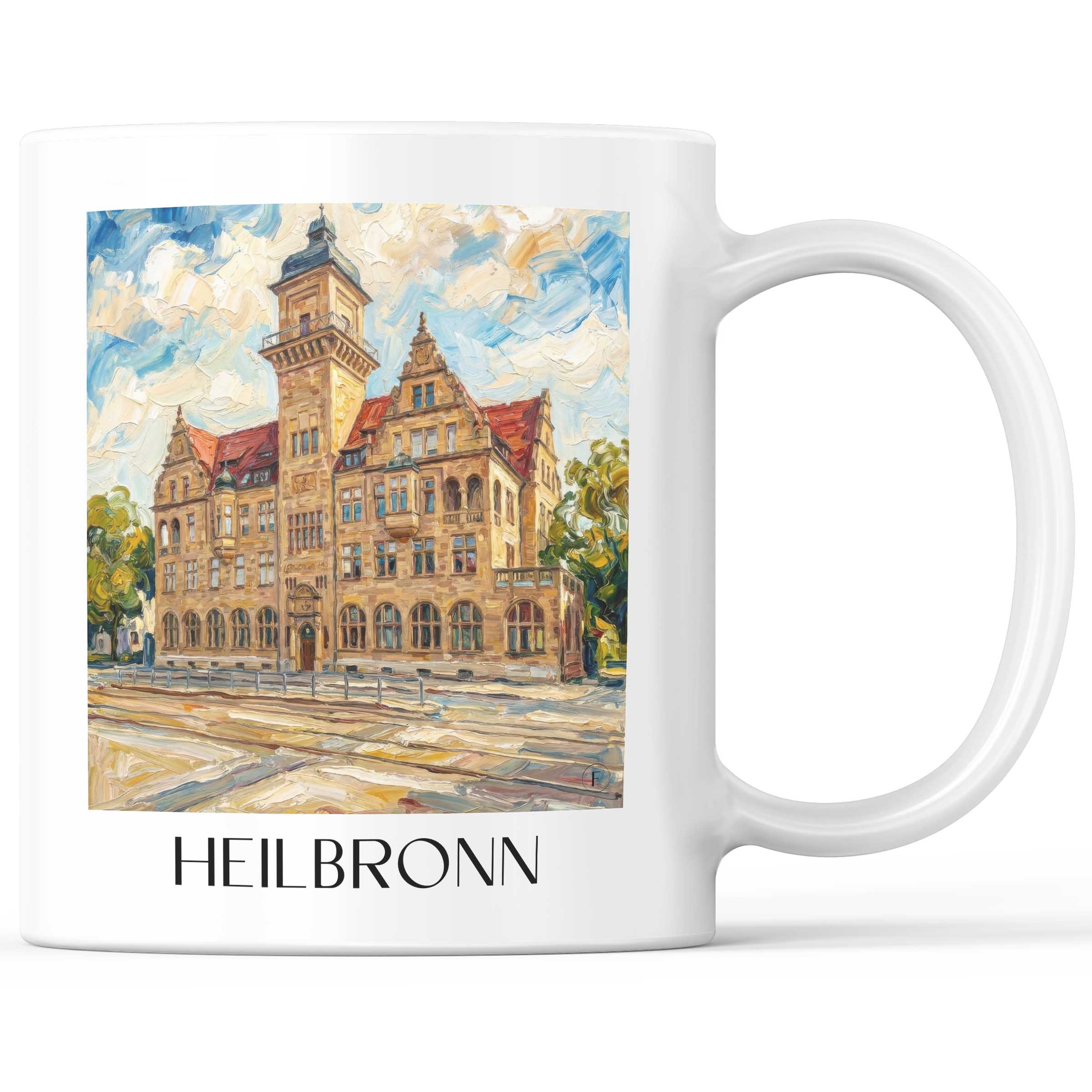 Heilbronn - Deutschland Becher - Kaffeetasse im Ölgemälde Stil