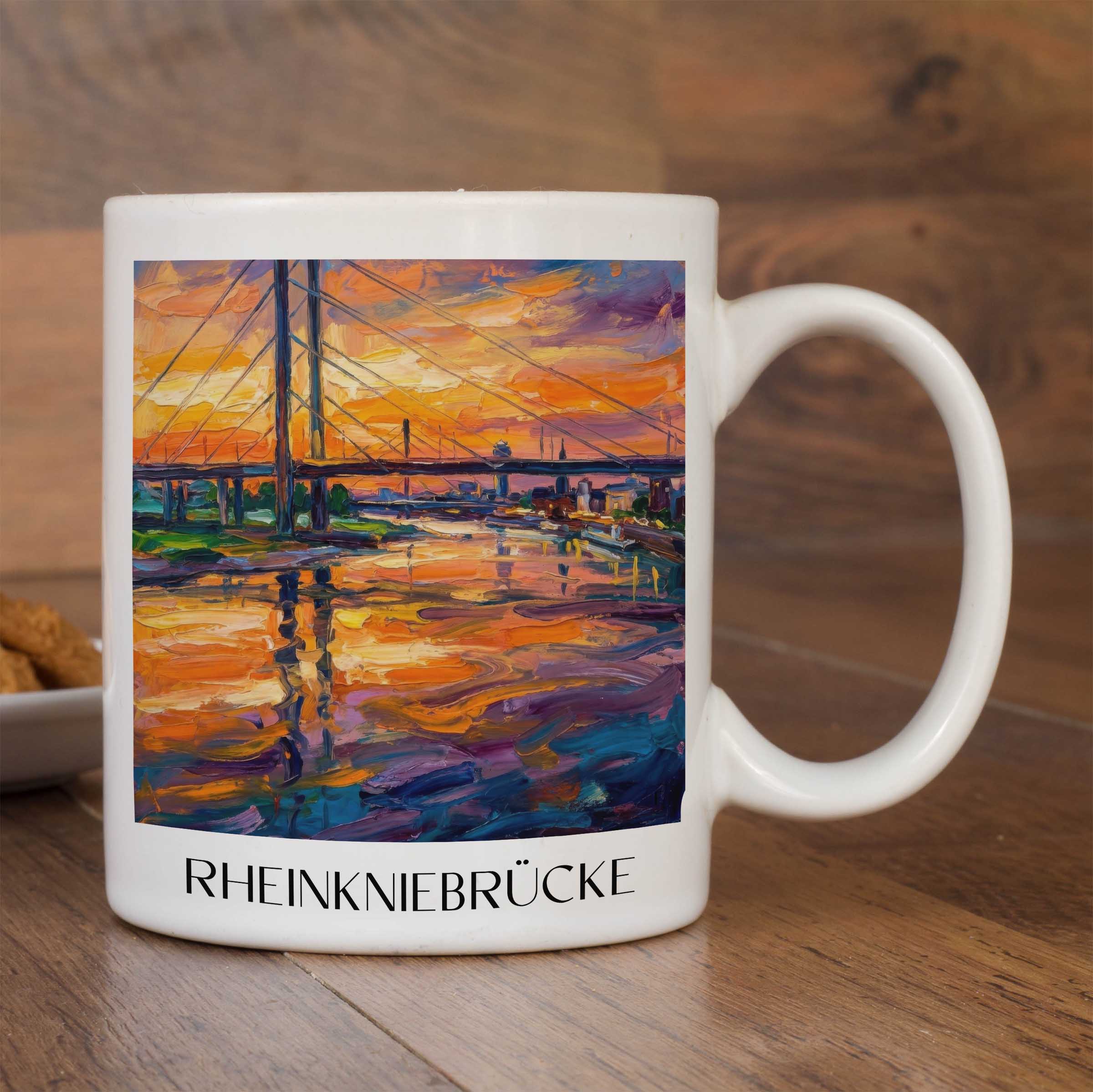 rheinkniebrücke-düsseldorf-deutschland-kaffeebecher-oil-painting-oelgemaelde