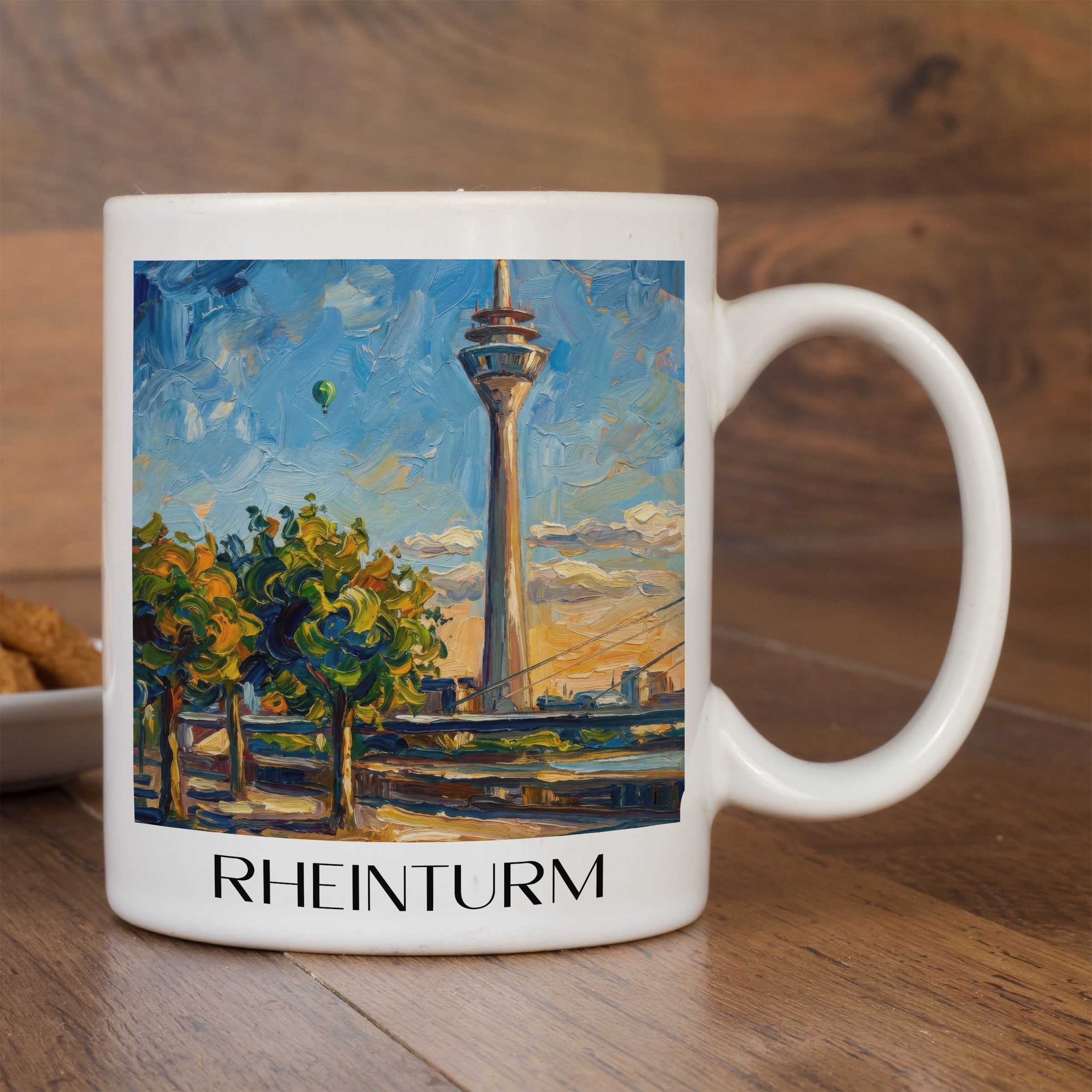 rheinturm-düsseldorf-deutschland-kaffeebecher-oil-painting-oelgemaelde