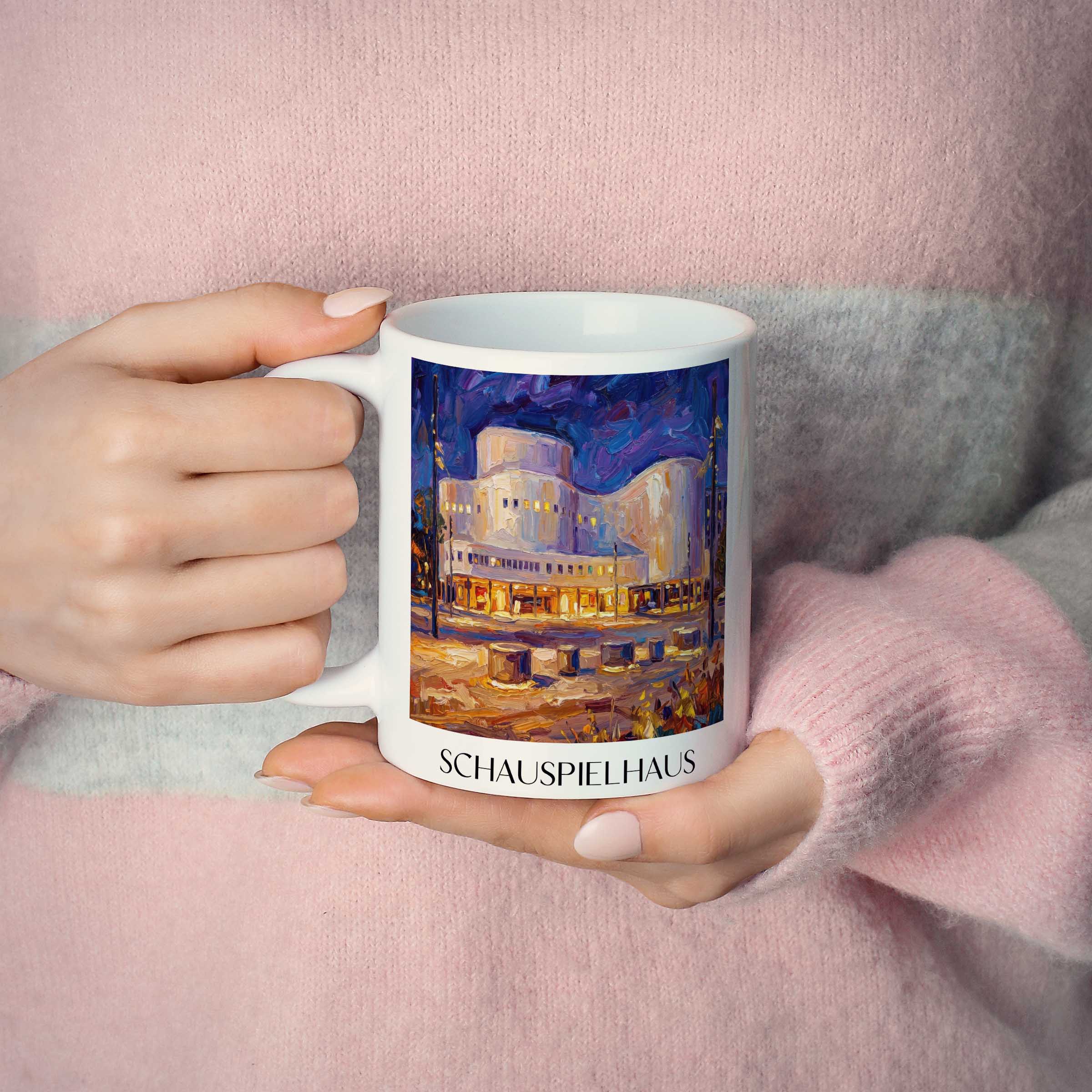 schauspielhaus-düsseldorf-deutschland-kaffeebecher-oil-painting-oelgemaelde