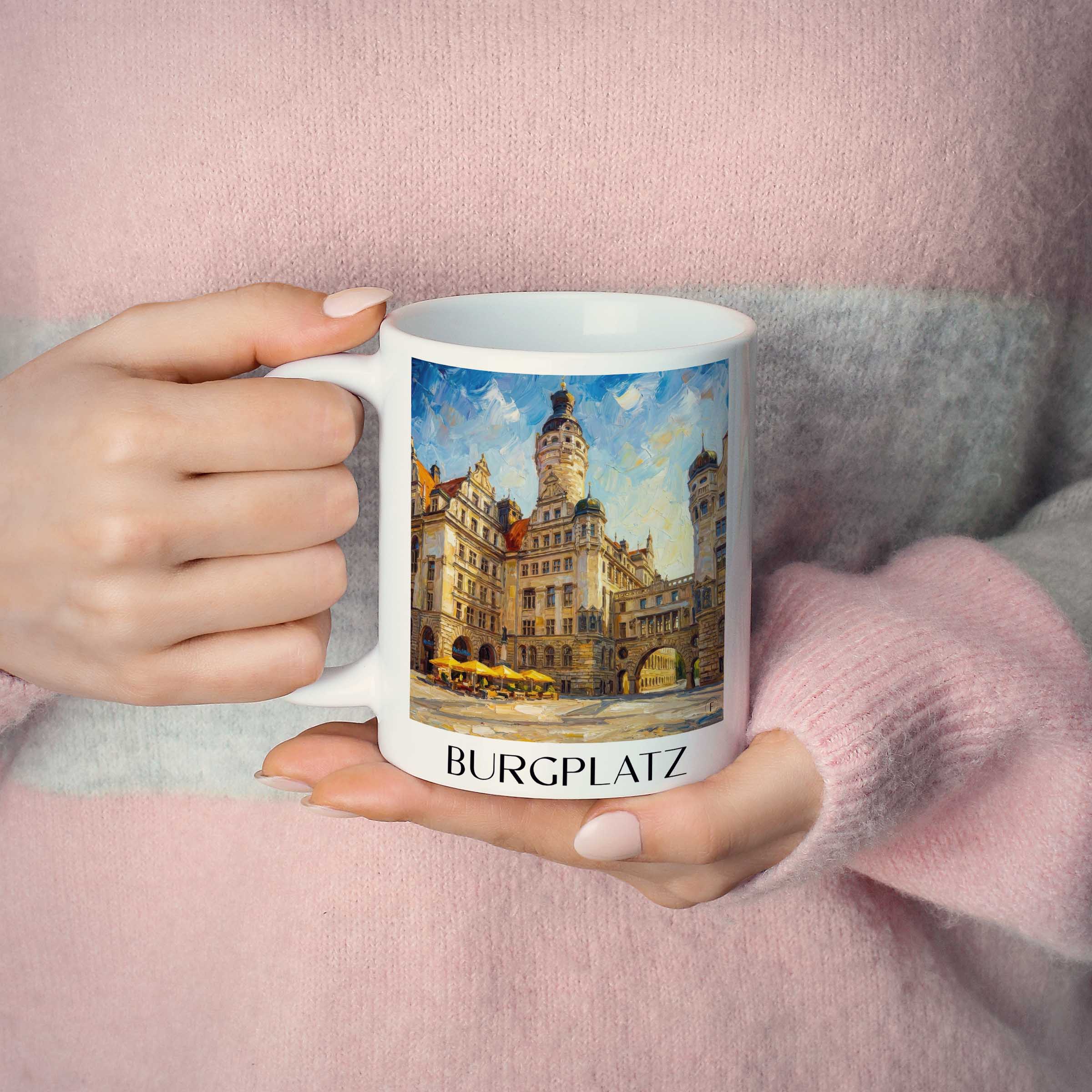 burgplatz-leipzig-deutschland-kaffeebecher-oil-painting-oelgemaelde