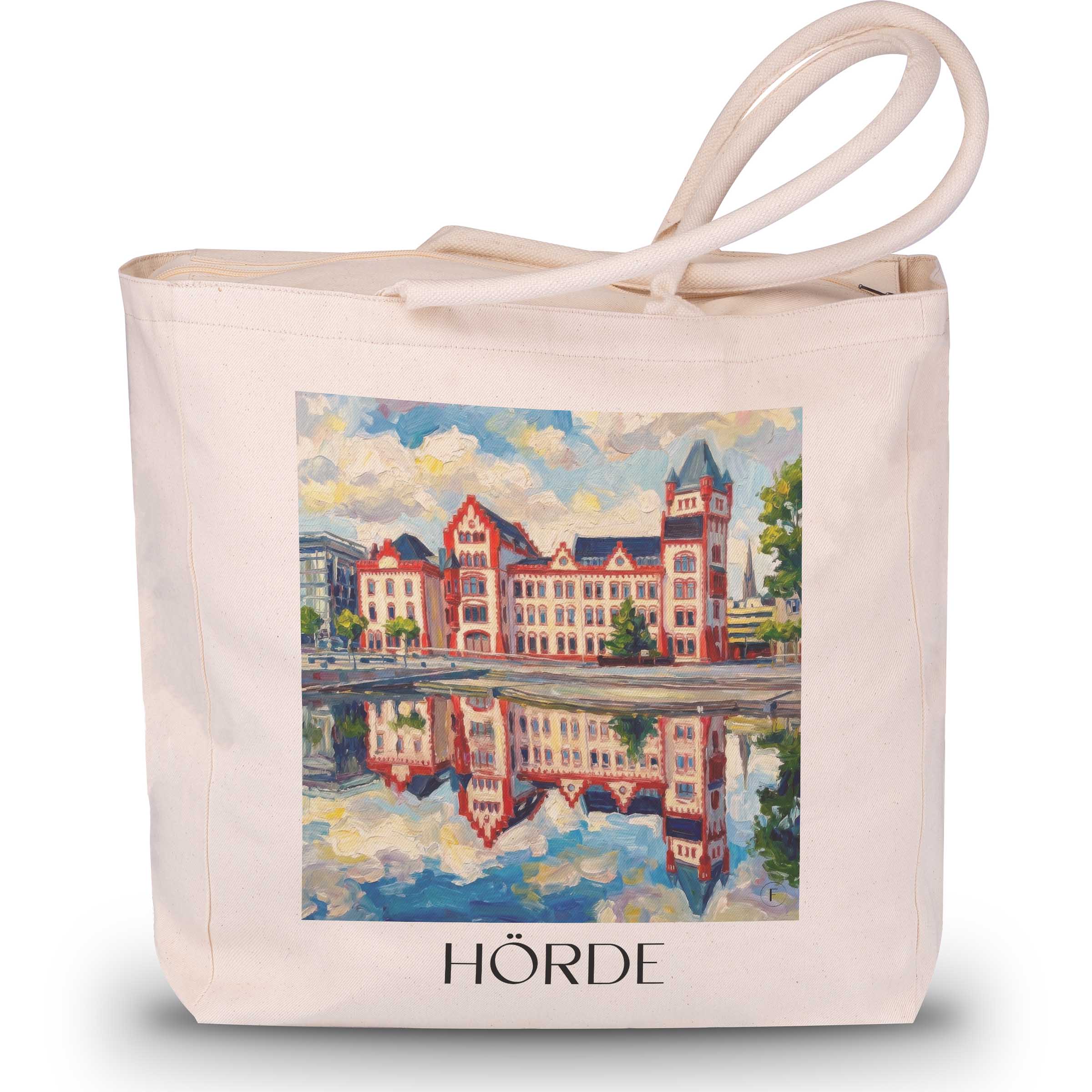 Hörde Shopping Tasche - Dortmund - Deutschland Tote Bag - Einkaufstasche im Ölgemälde Stil
