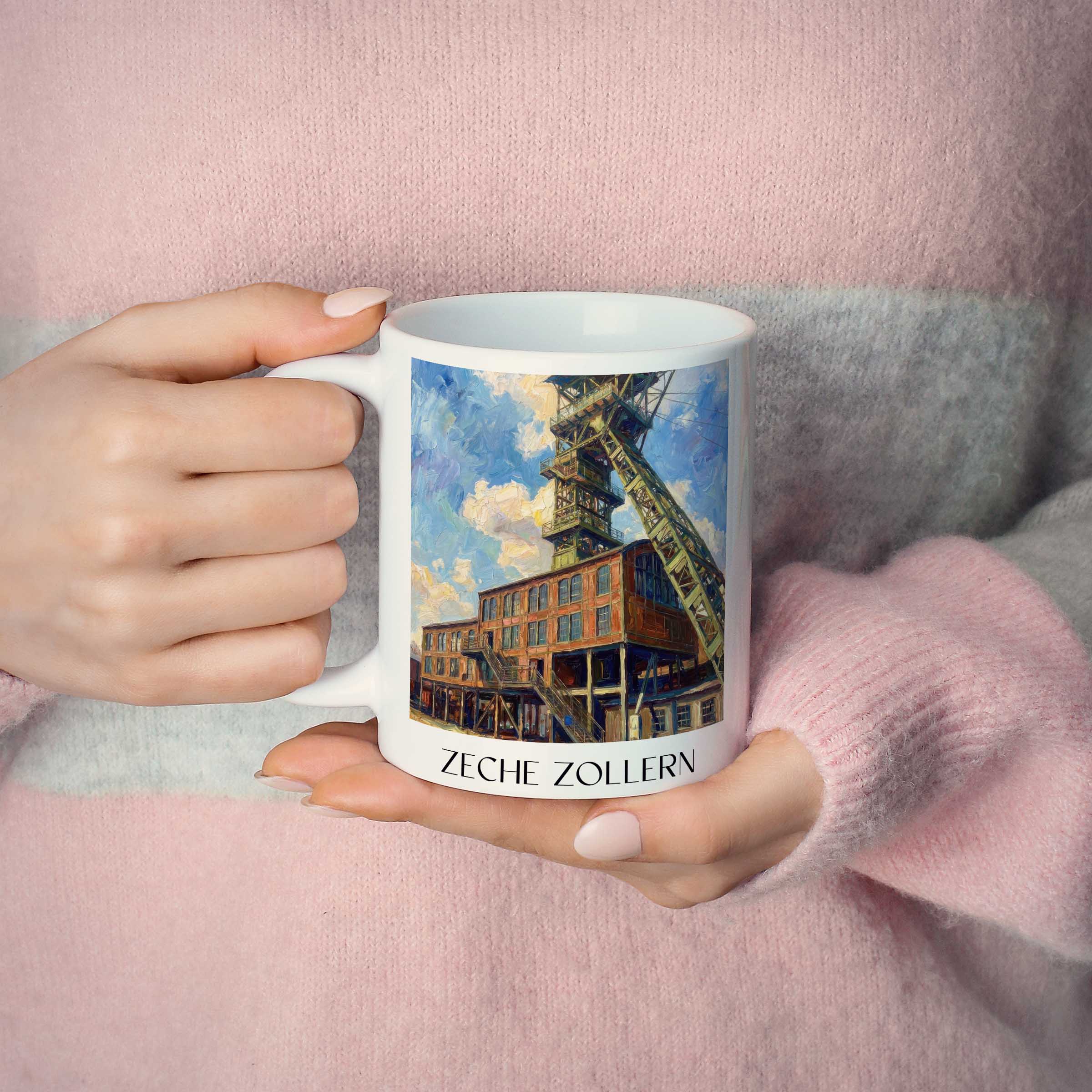 zeche-zollern-dortmund-deutschland-kaffeebecher-oil-painting-oelgemaelde