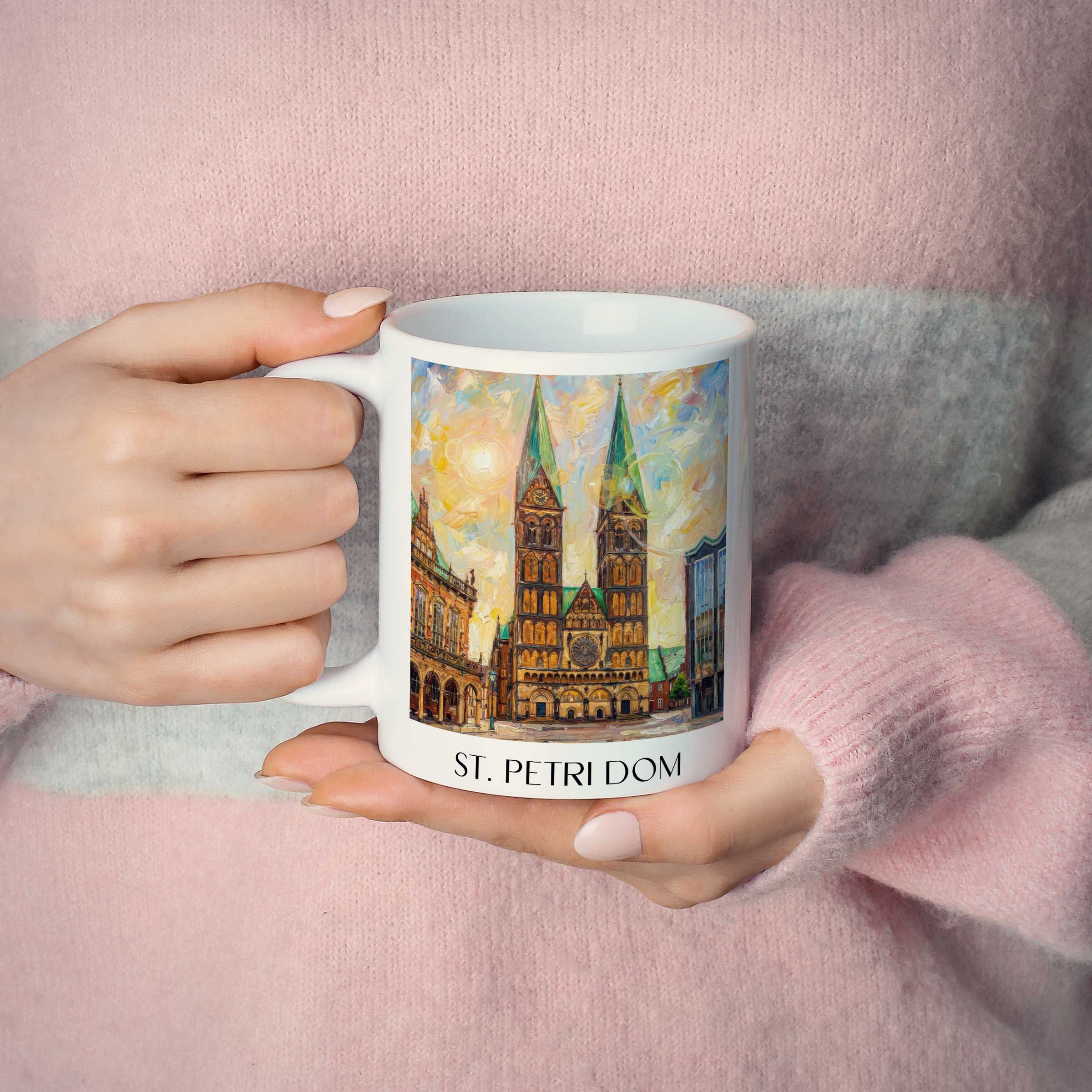 st.-petri-dom-bremen-deutschland-kaffeebecher-oil-painting-oelgemaelde