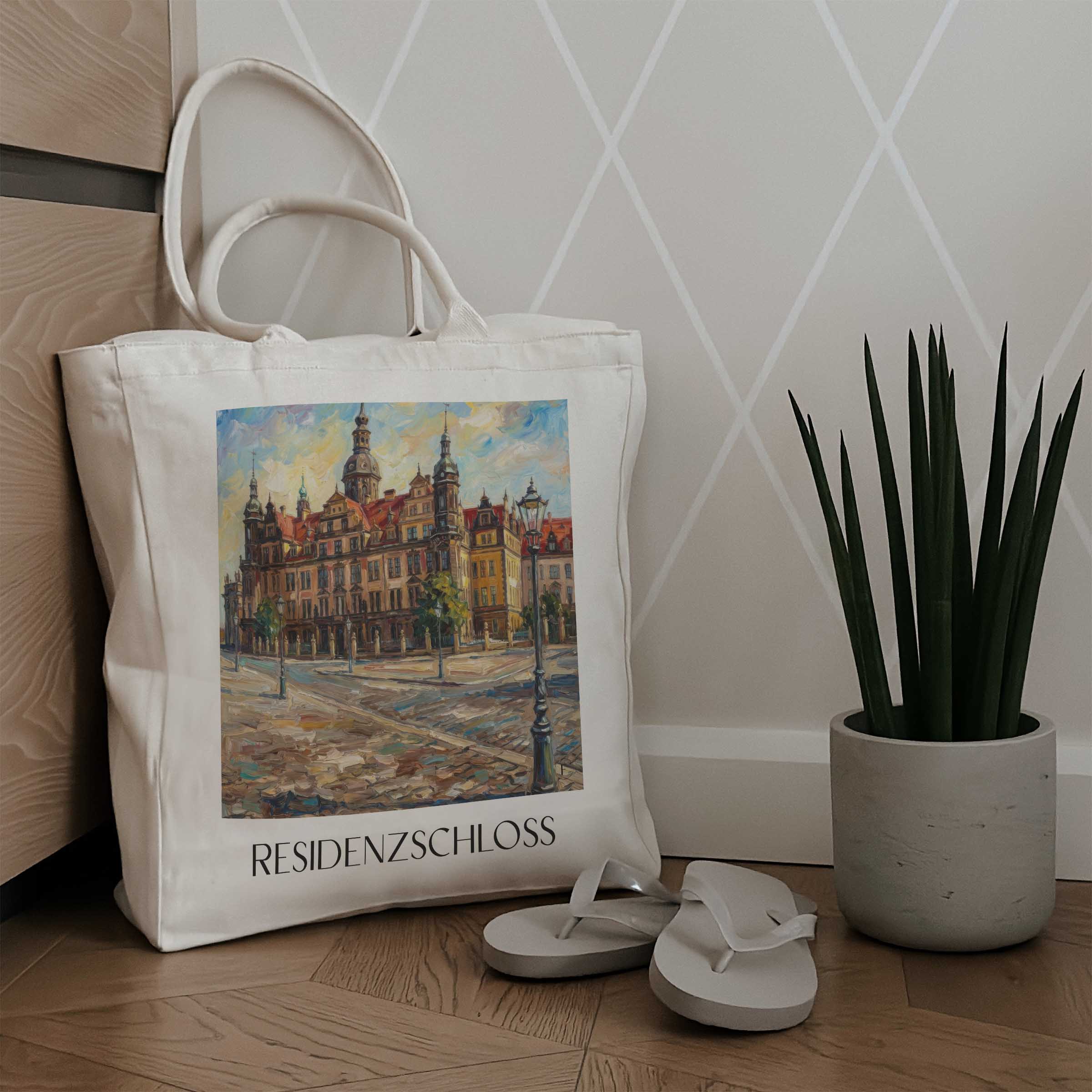 residenzschloss-dresden-deutschland-einkaufstasche-oil-painting-oelgemaelde