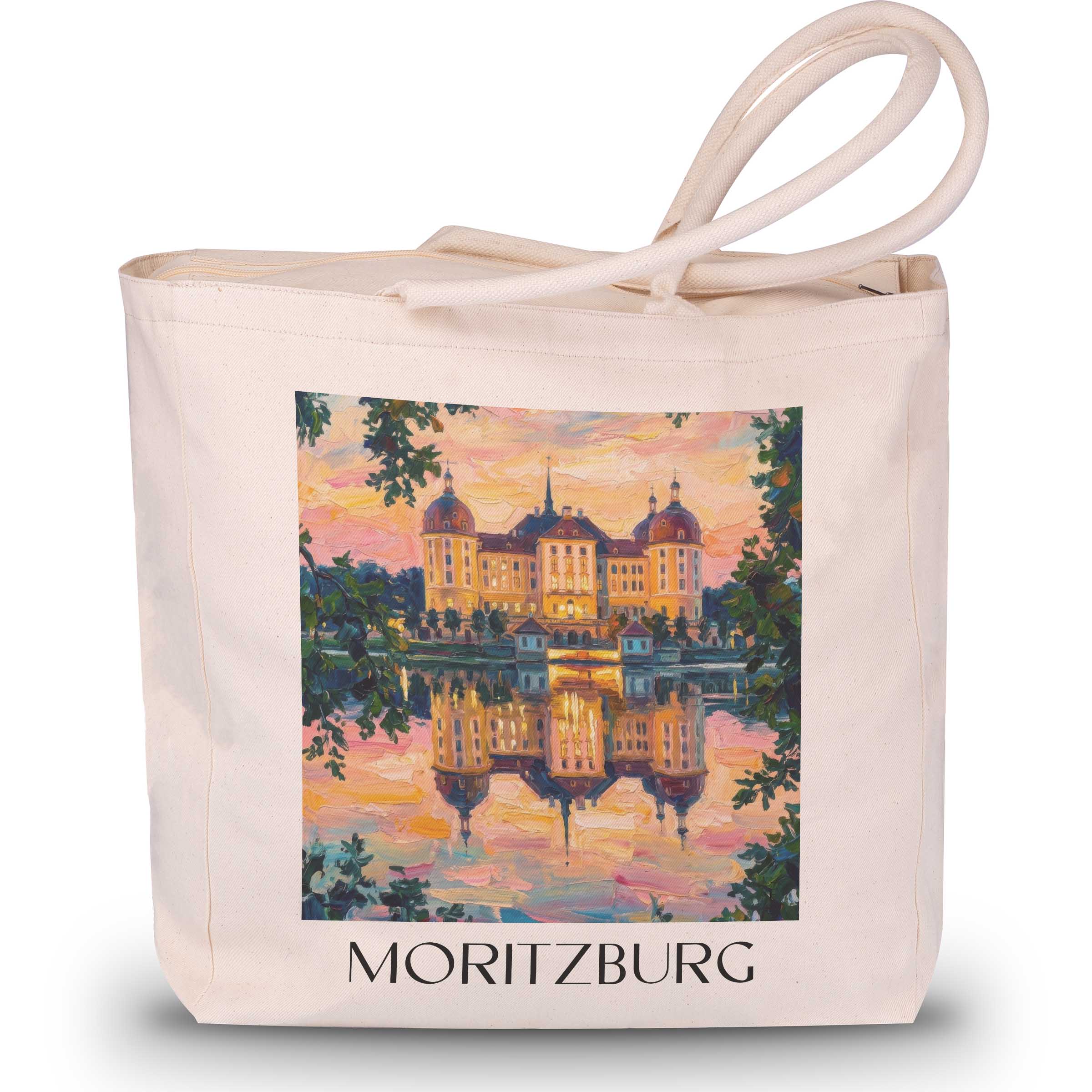 Moritzburg - Deutschland Tote Bag - Einkaufstasche im Ölgemälde Stil