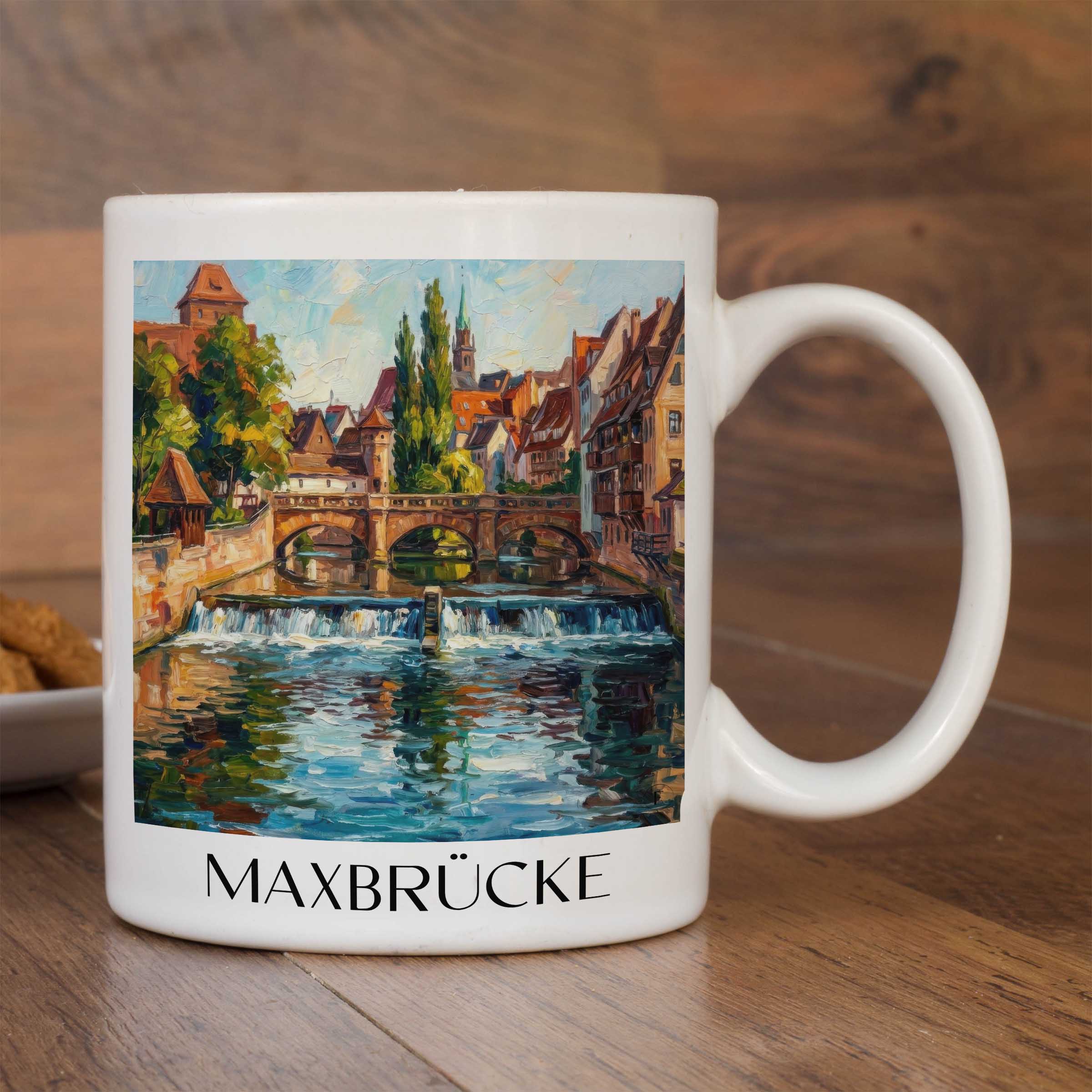 maxbrücke-nürnberg-deutschland-kaffeebecher-oil-painting-oelgemaelde