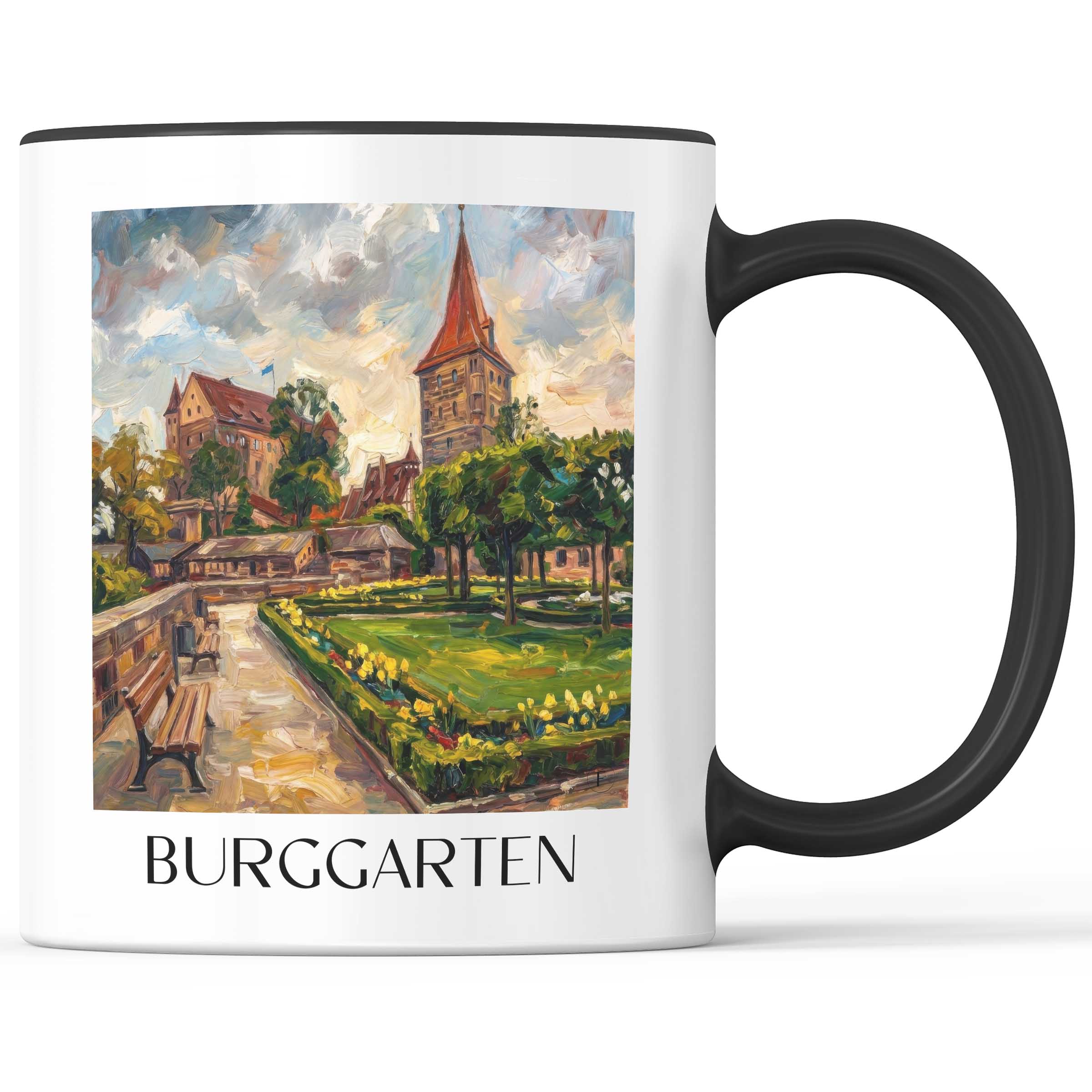 burggarten-nürnberg-deutschland-kaffeebecher-oil-painting-oelgemaelde