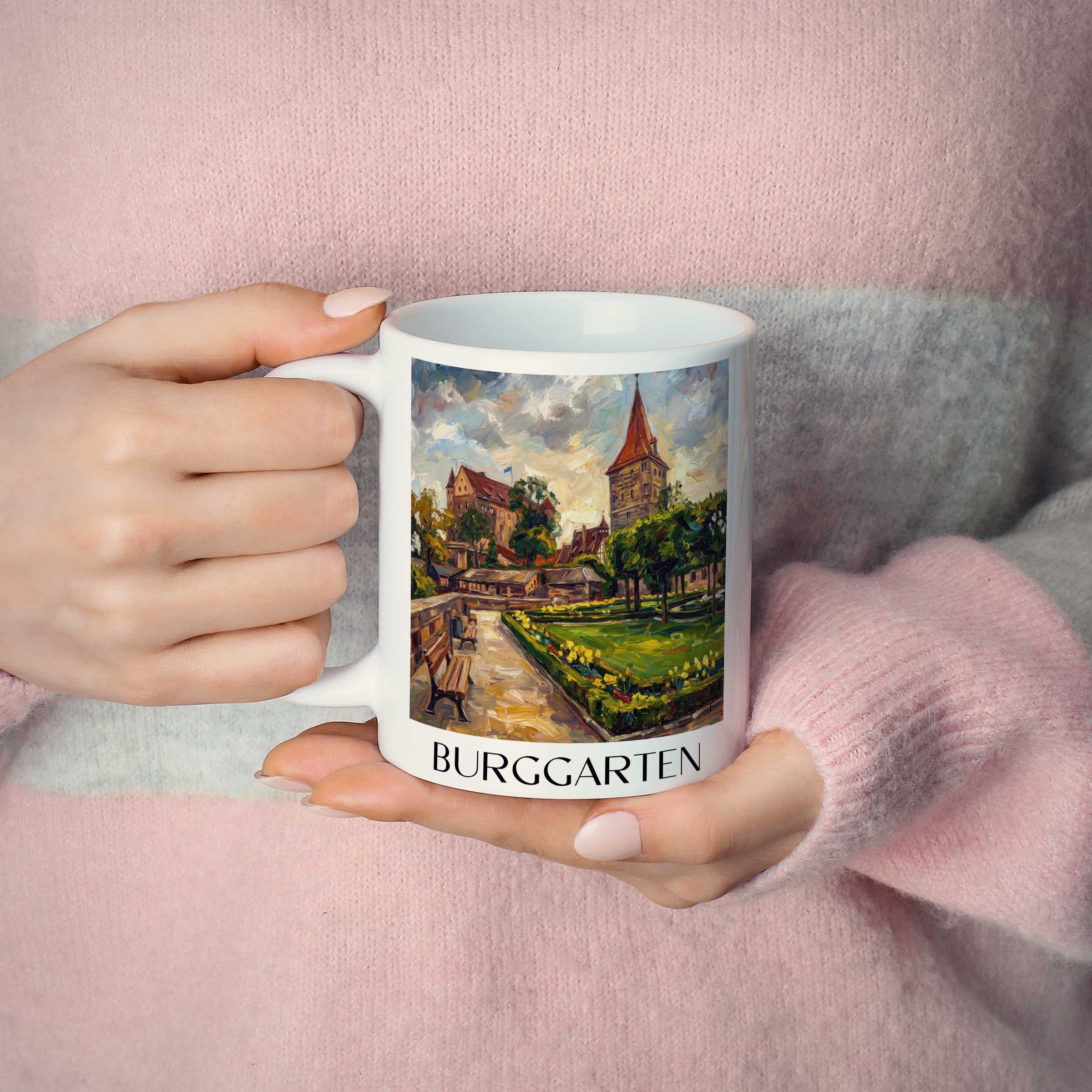burggarten-nürnberg-deutschland-kaffeebecher-oil-painting-oelgemaelde