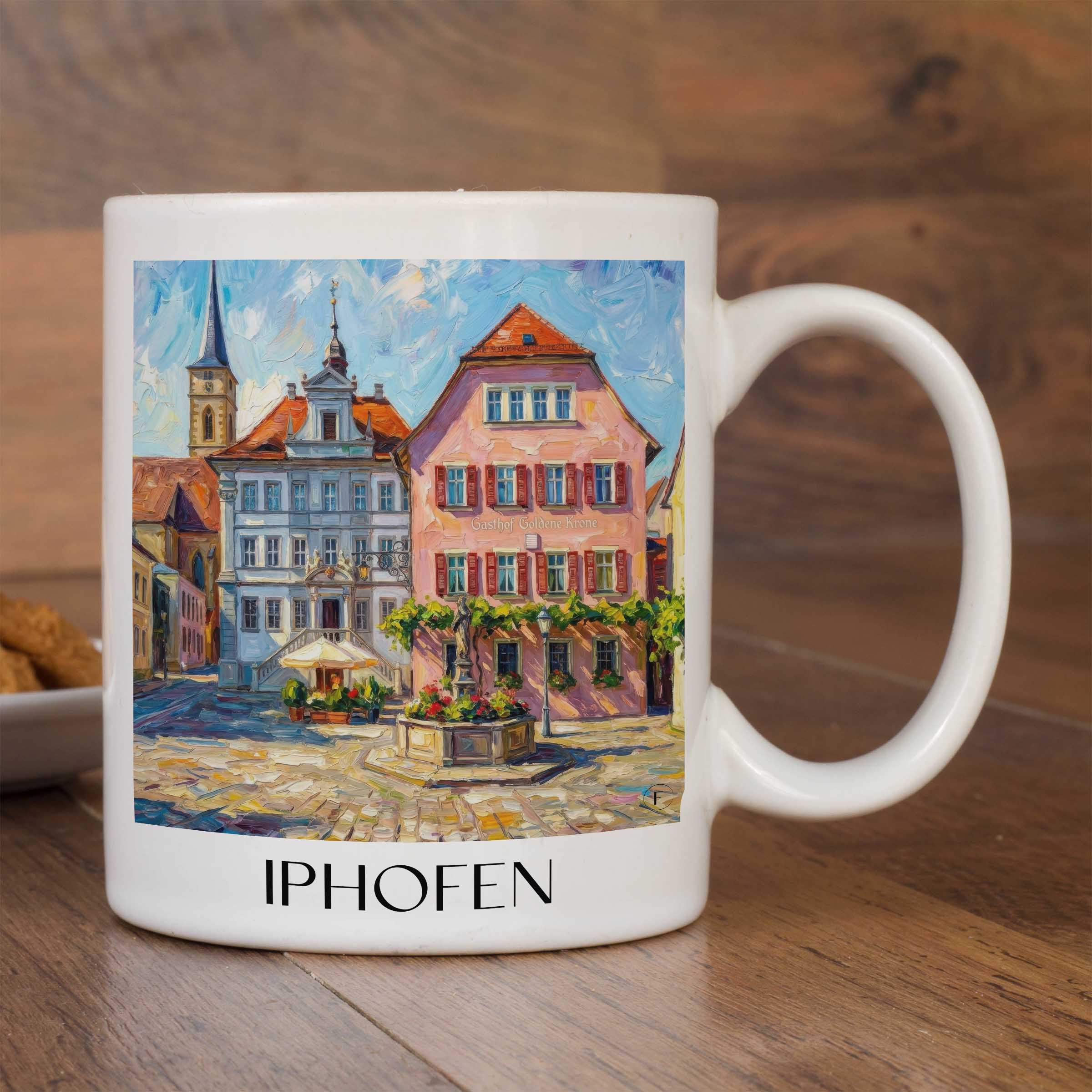 iphofen-deutschland-kaffeebecher-oil-painting-oelgemaelde