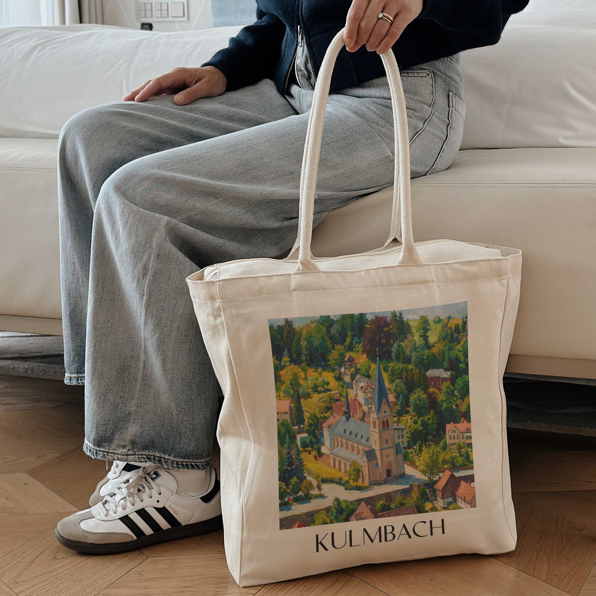 kulmbach-deutschland-einkaufstasche-oil-painting-oelgemaelde