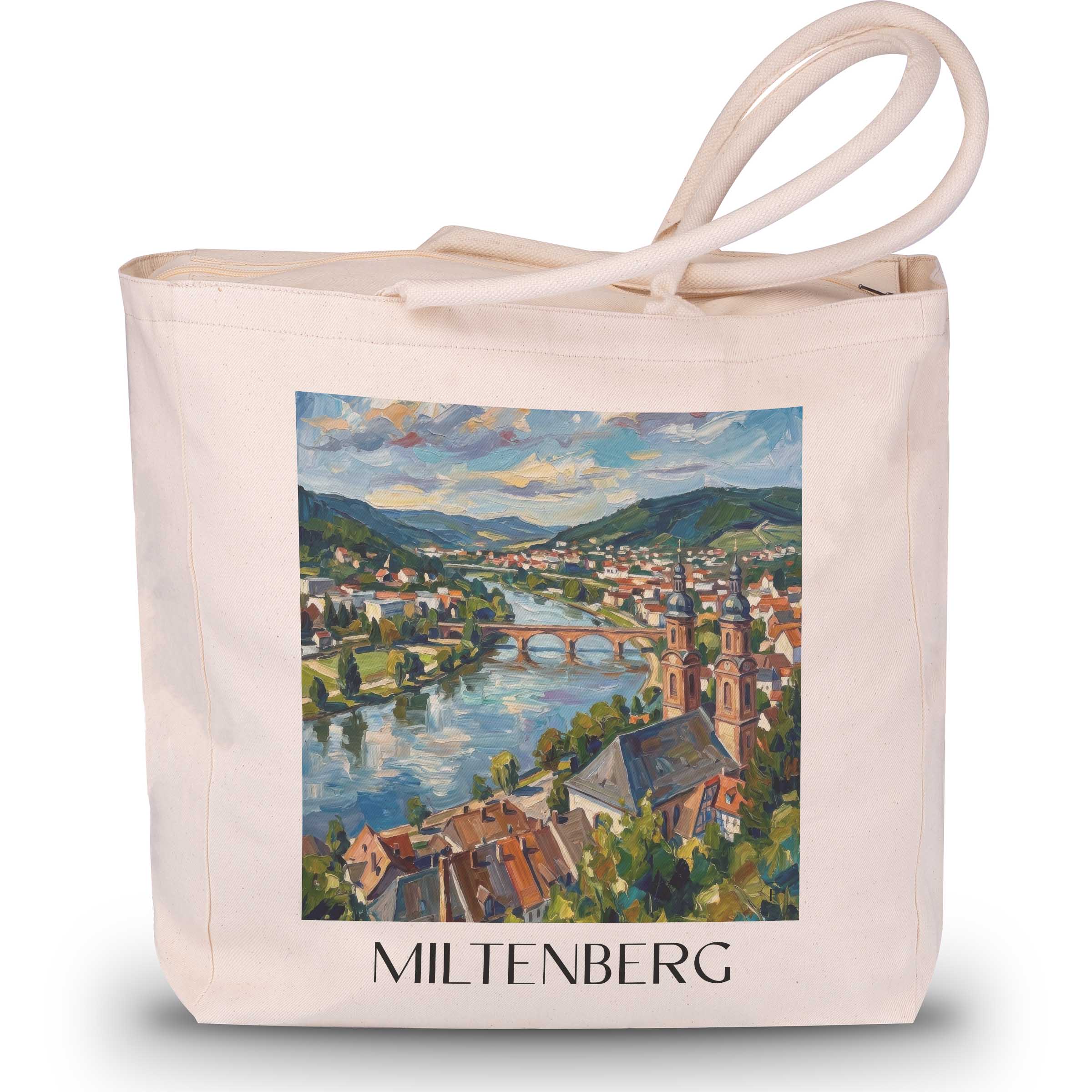 Miltenberg - Deutschland Tote Bag - Einkaufstasche im Ölgemälde Stil