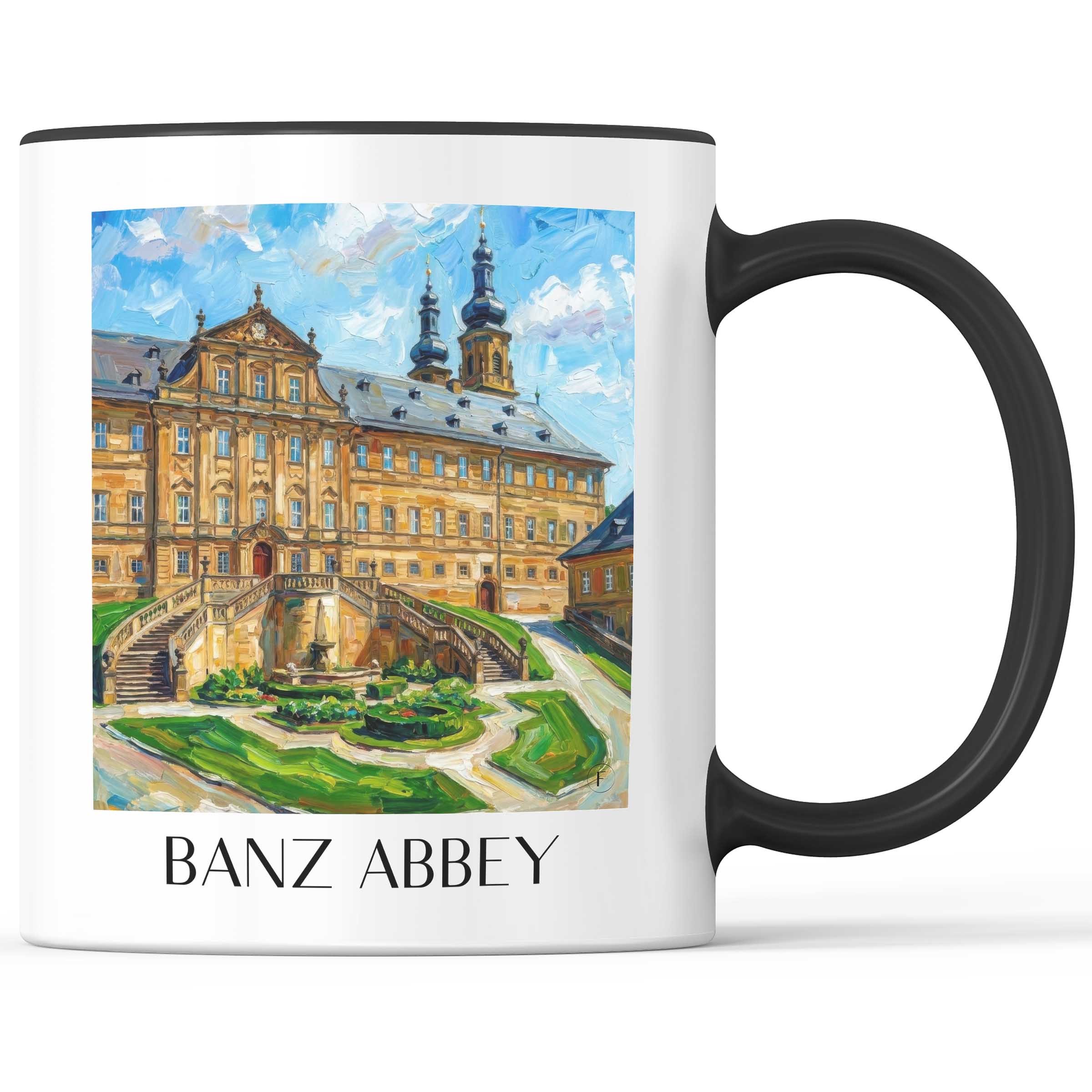 Kloster Banz - Deutschland Becher - Kaffeetasse im Ölgemälde Stil